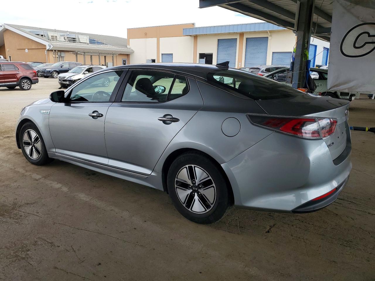 2014 Kia Optima Hybrid Gray vin: KNAGM4AD5E5071679