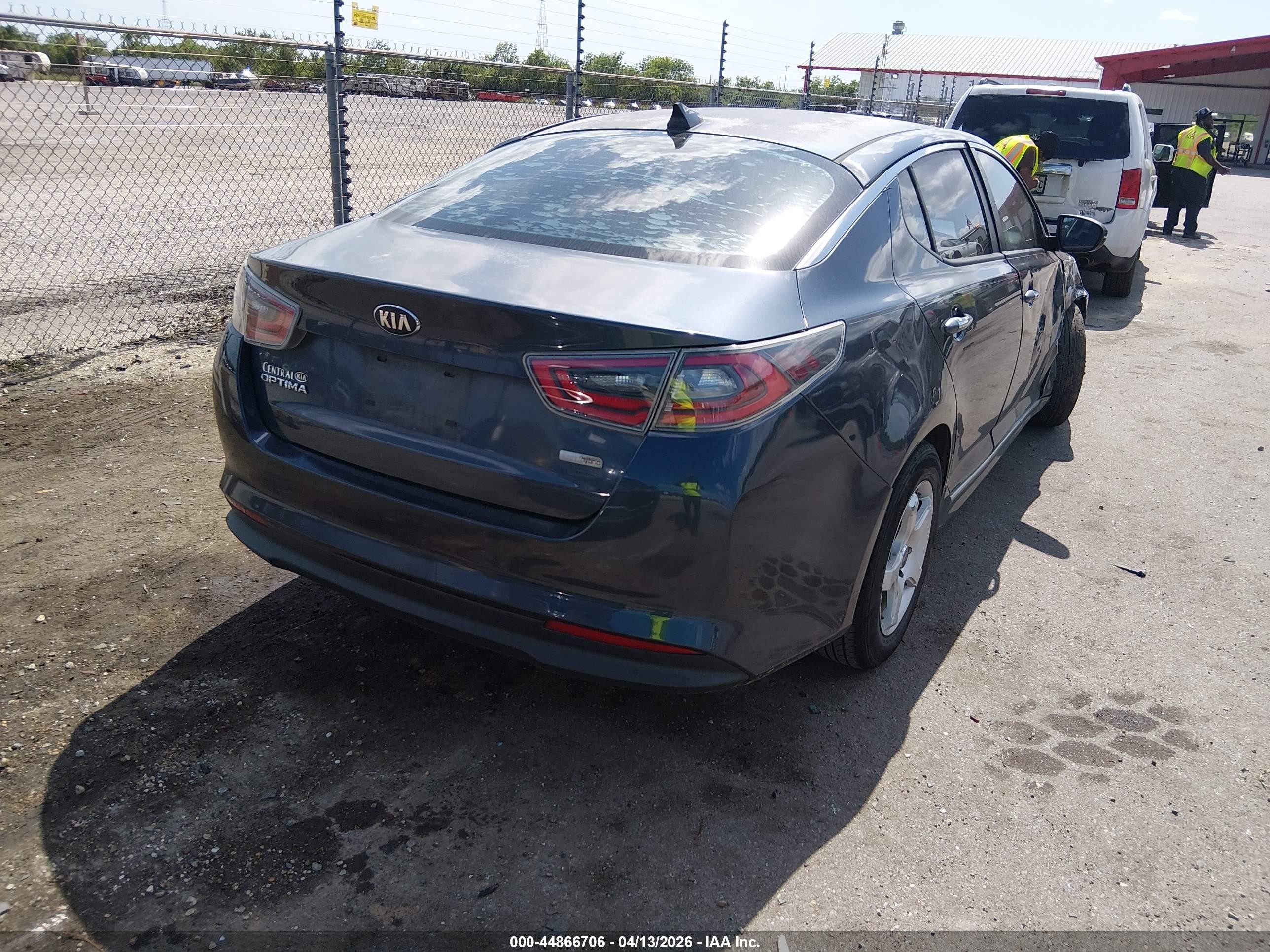 2015 Kia Optima Hybrid   Синий vin: KNAGM4AD5F5081811