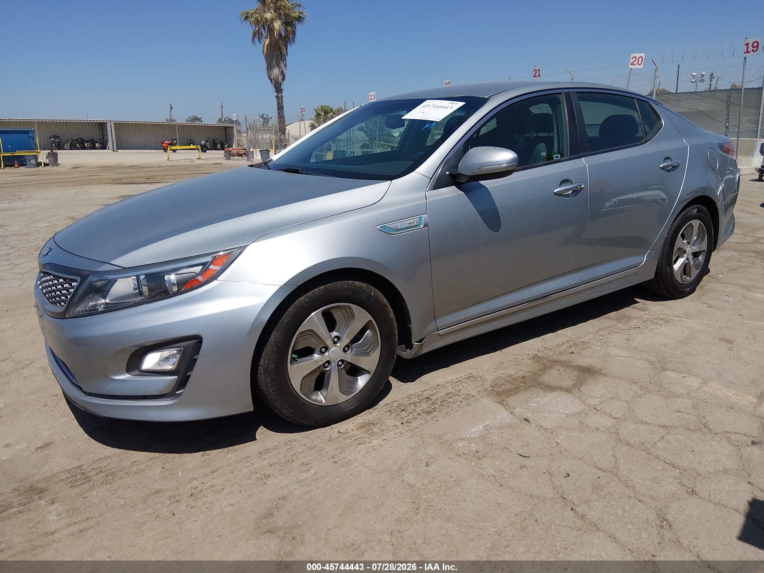 2015 Kia Optima Hybrid   Gray vin: KNAGM4AD5F5083140