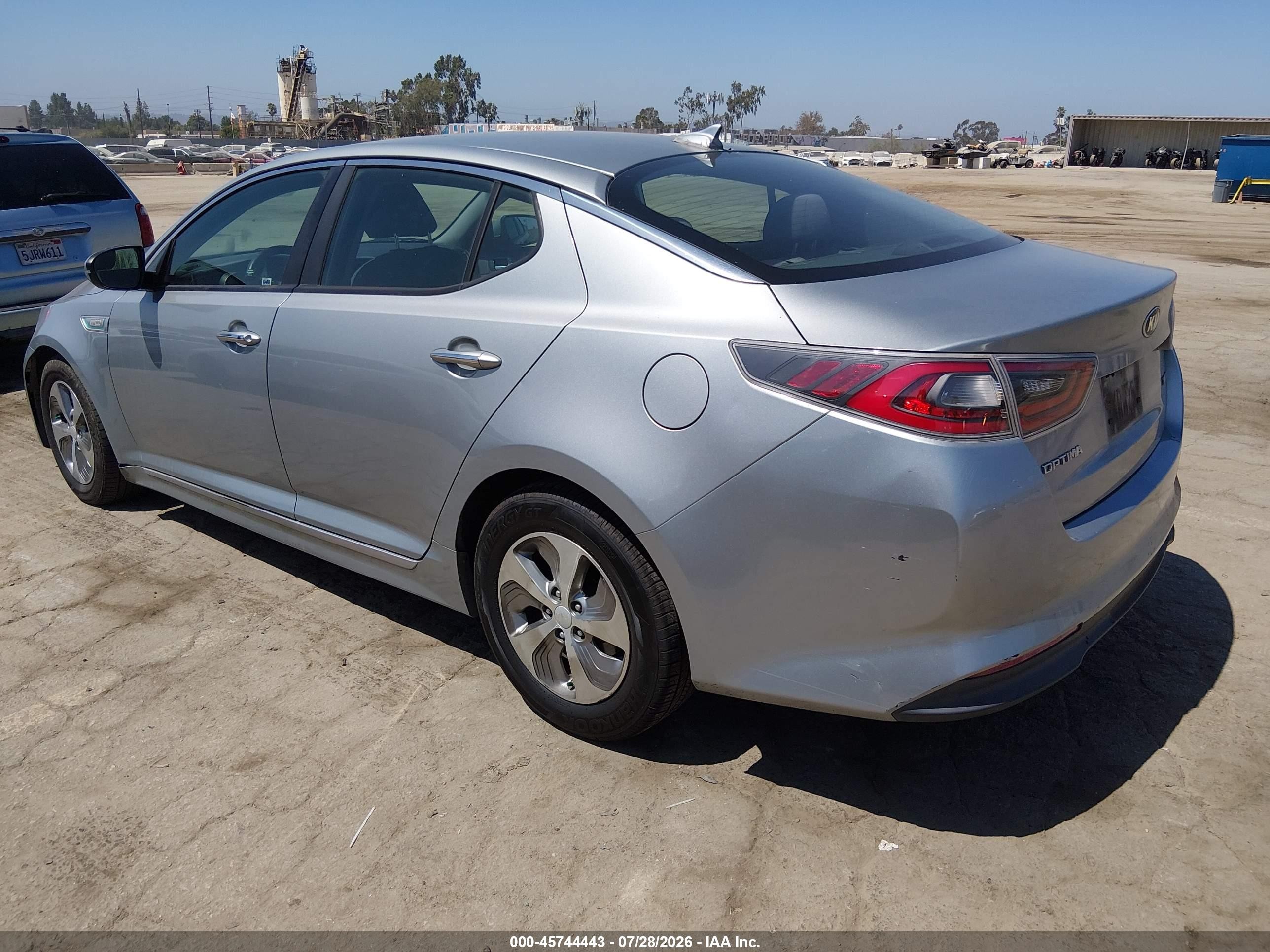2015 Kia Optima Hybrid   Gray vin: KNAGM4AD5F5083140