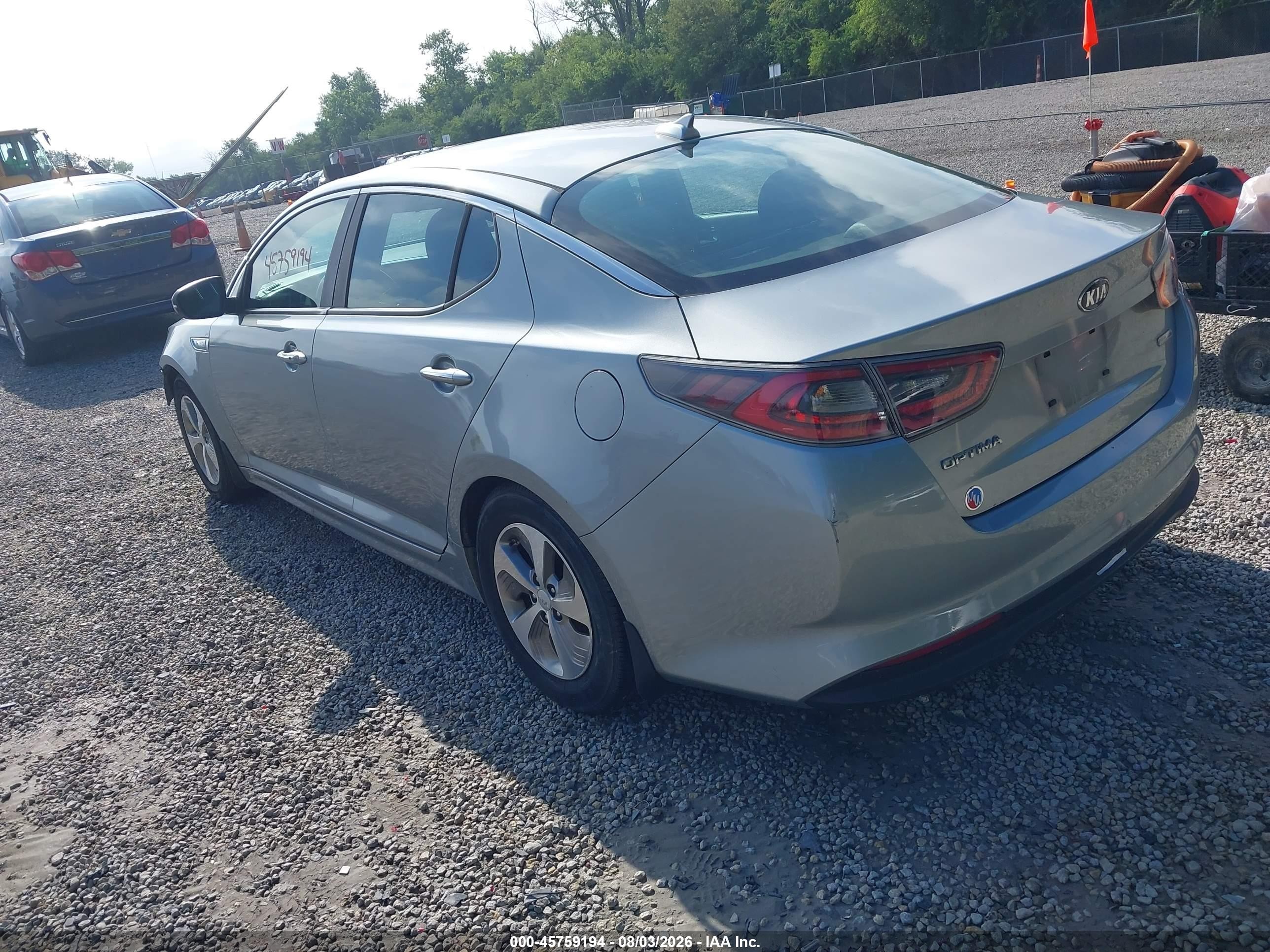 2015 Kia Optima Hybrid   Light Blue vin: KNAGM4AD5F5086085