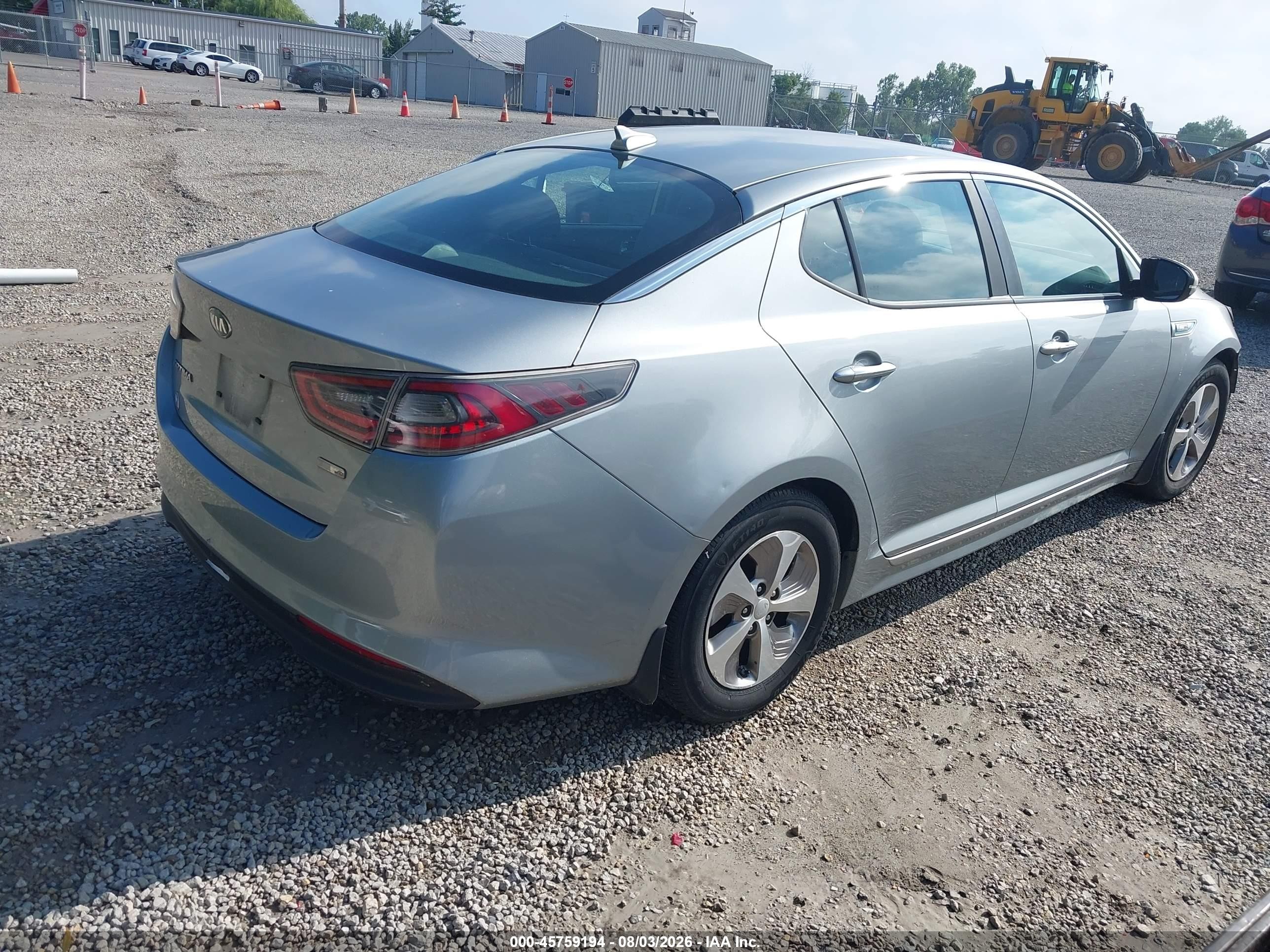 2015 Kia Optima Hybrid   Light Blue vin: KNAGM4AD5F5086085
