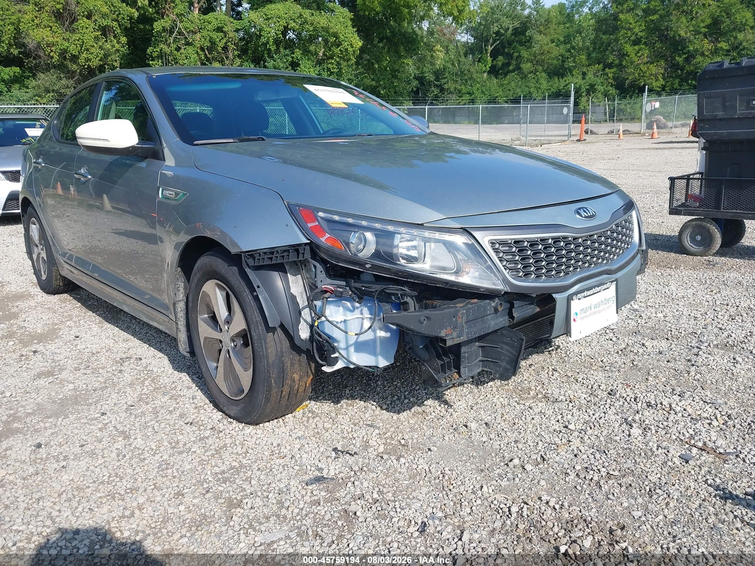 2015 Kia Optima Hybrid   Light Blue vin: KNAGM4AD5F5086085