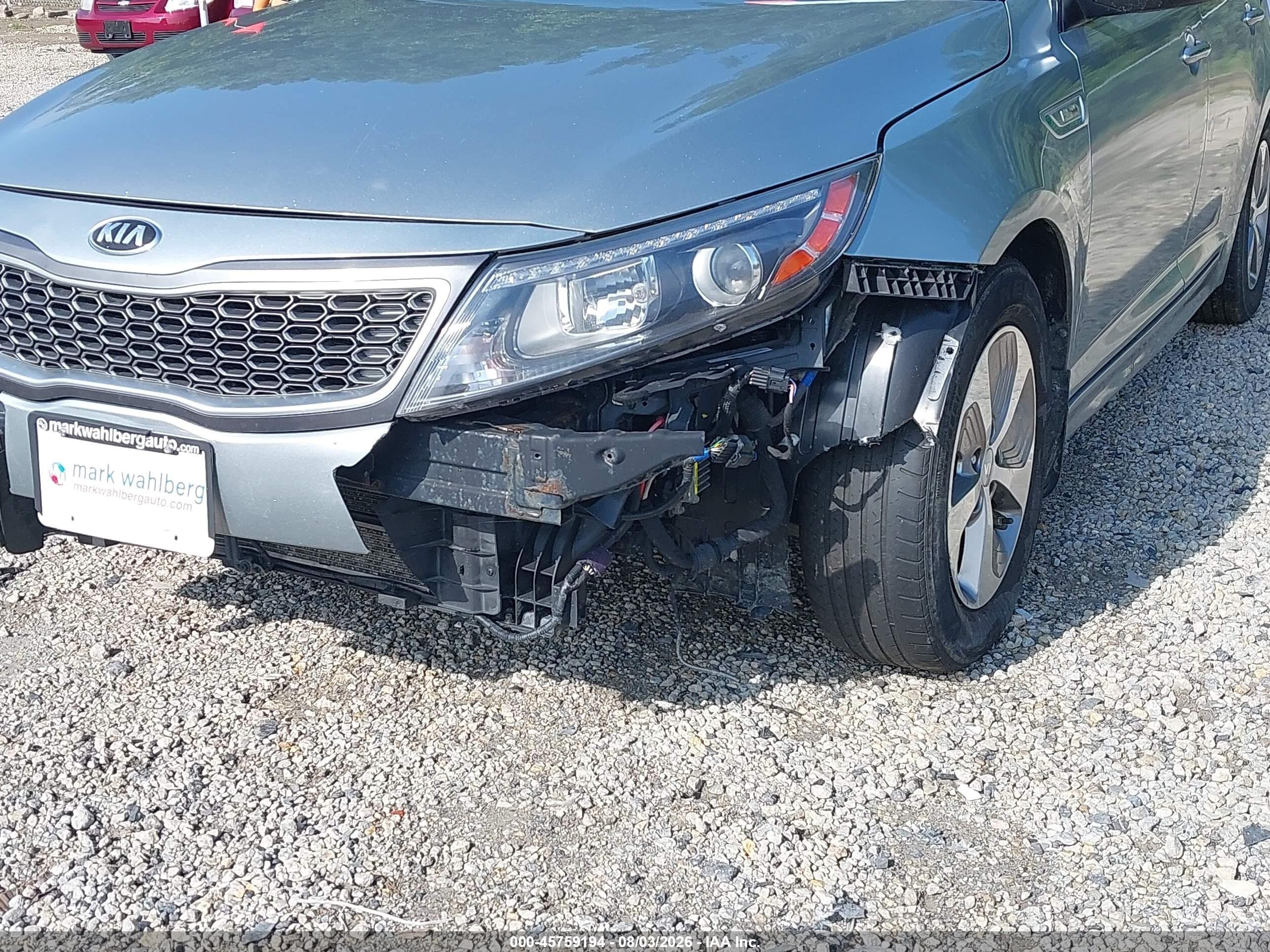 2015 Kia Optima Hybrid   Light Blue vin: KNAGM4AD5F5086085