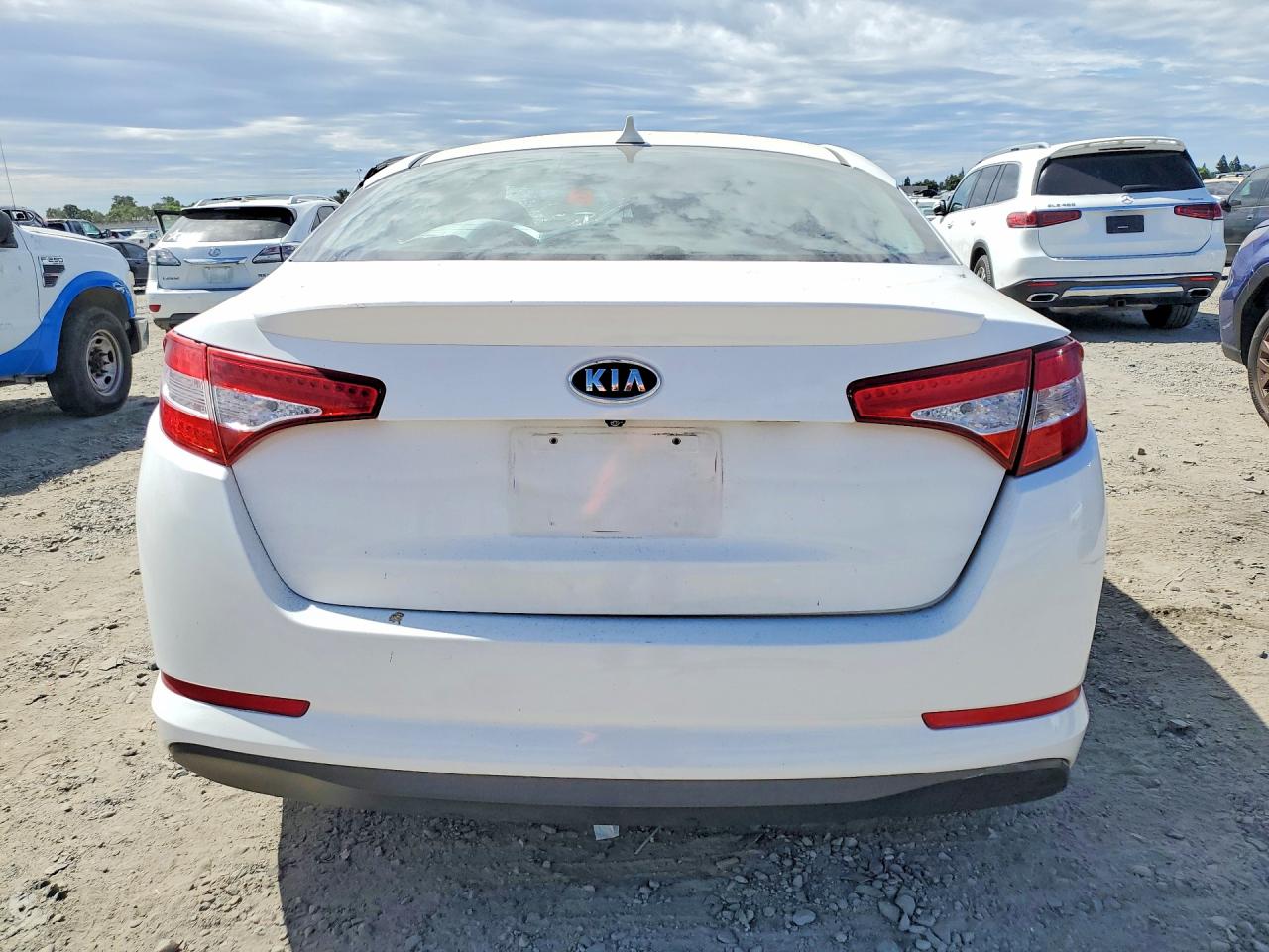 2012 Kia Optima Hybrid White vin: KNAGM4AD6C5018860
