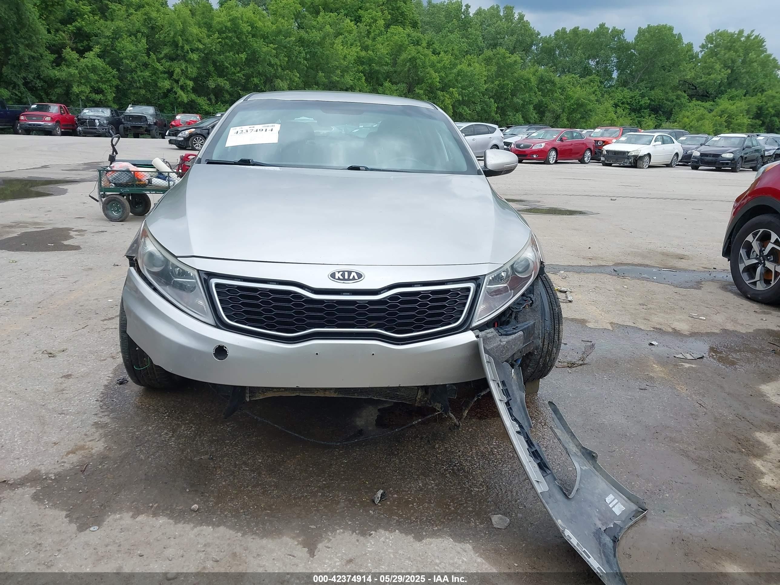 2012 Kia Optima Hybrid Ex Silver vin: KNAGM4AD6C5019653
