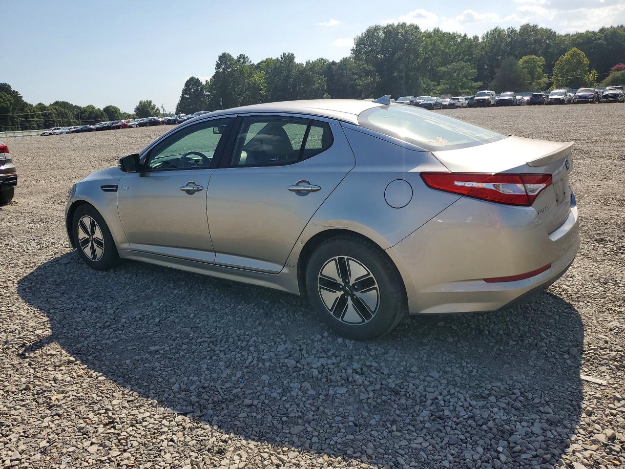 2013 Kia Optima Hybrid Gray vin: KNAGM4AD6D5047390