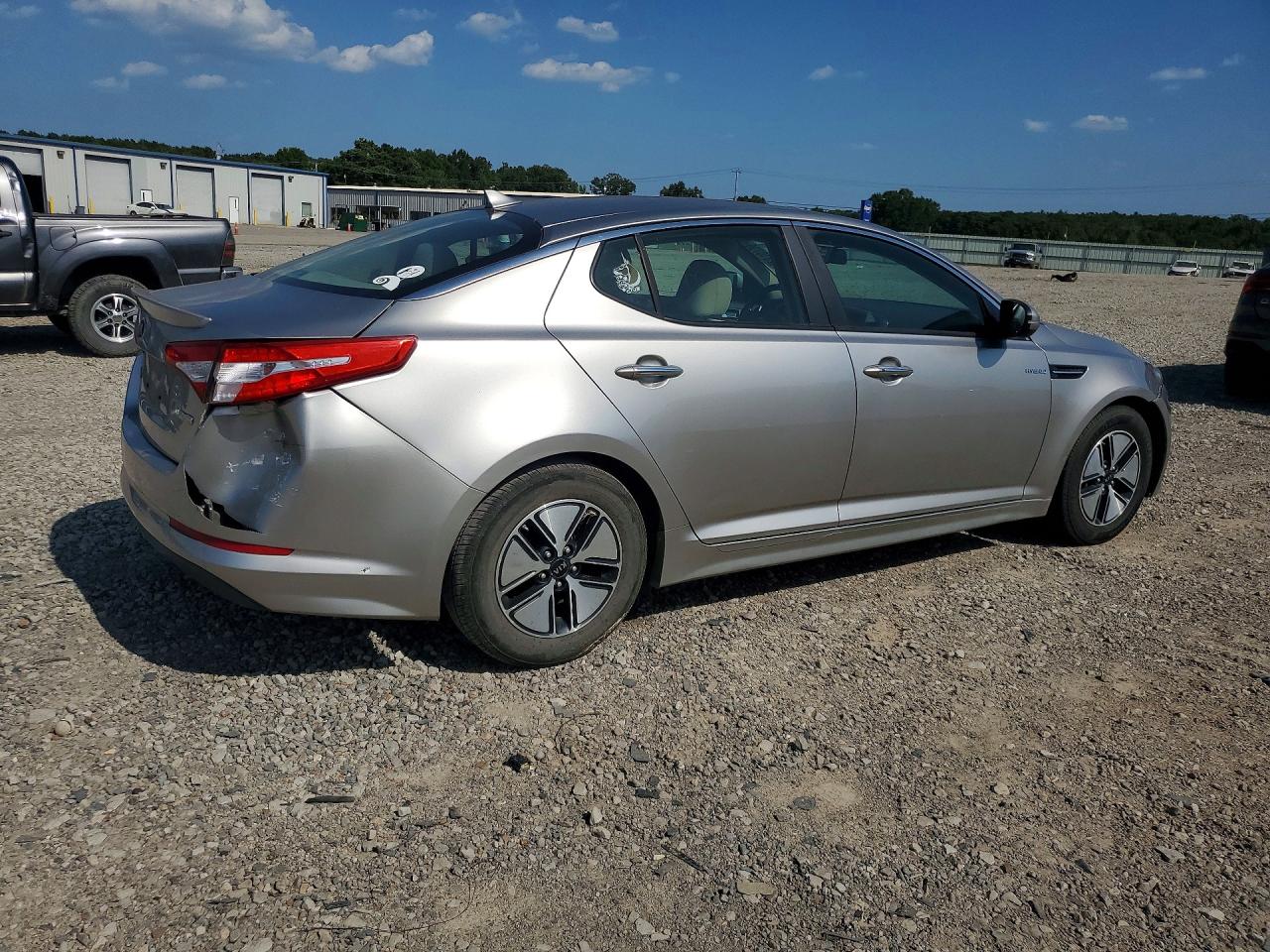 2013 Kia Optima Hybrid Gray vin: KNAGM4AD6D5047390