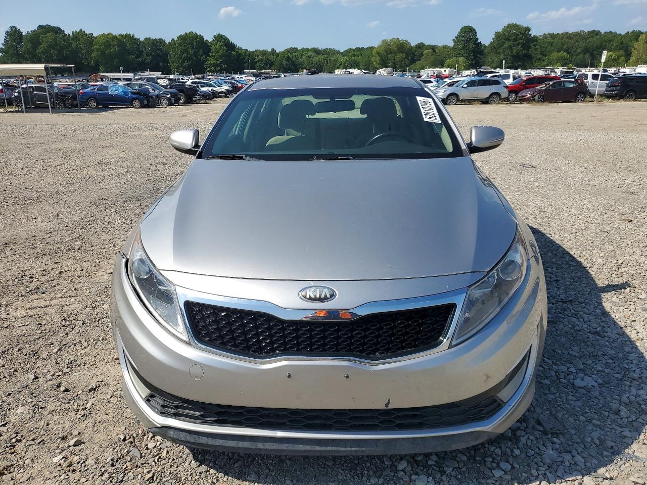 2013 Kia Optima Hybrid Gray vin: KNAGM4AD6D5047390