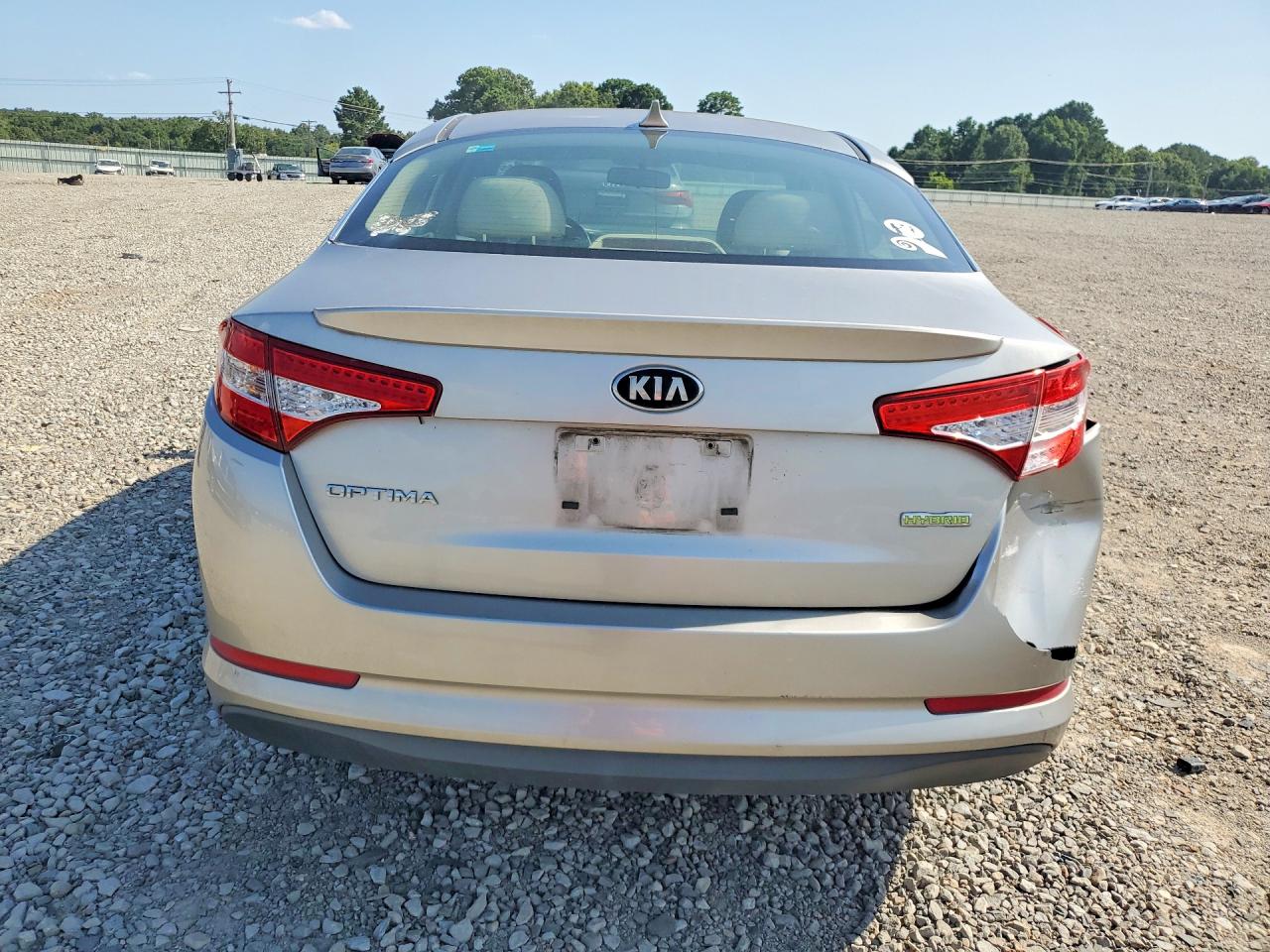 2013 Kia Optima Hybrid Gray vin: KNAGM4AD6D5047390