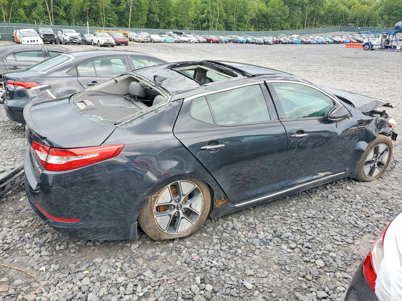 2013 Kia Optima Hybrid Черный vin: KNAGM4AD6D5048846