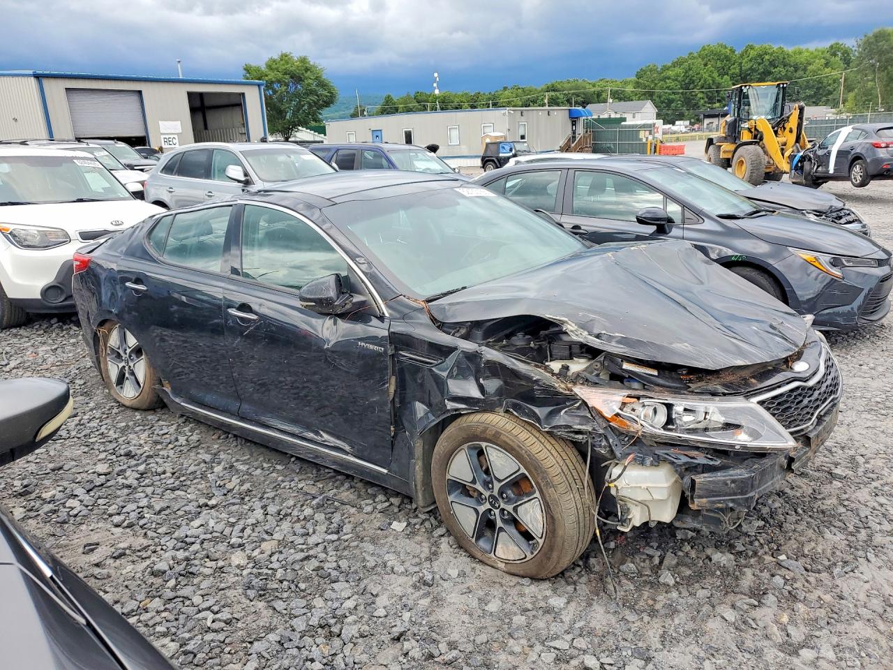 2013 Kia Optima Hybrid Черный vin: KNAGM4AD6D5048846