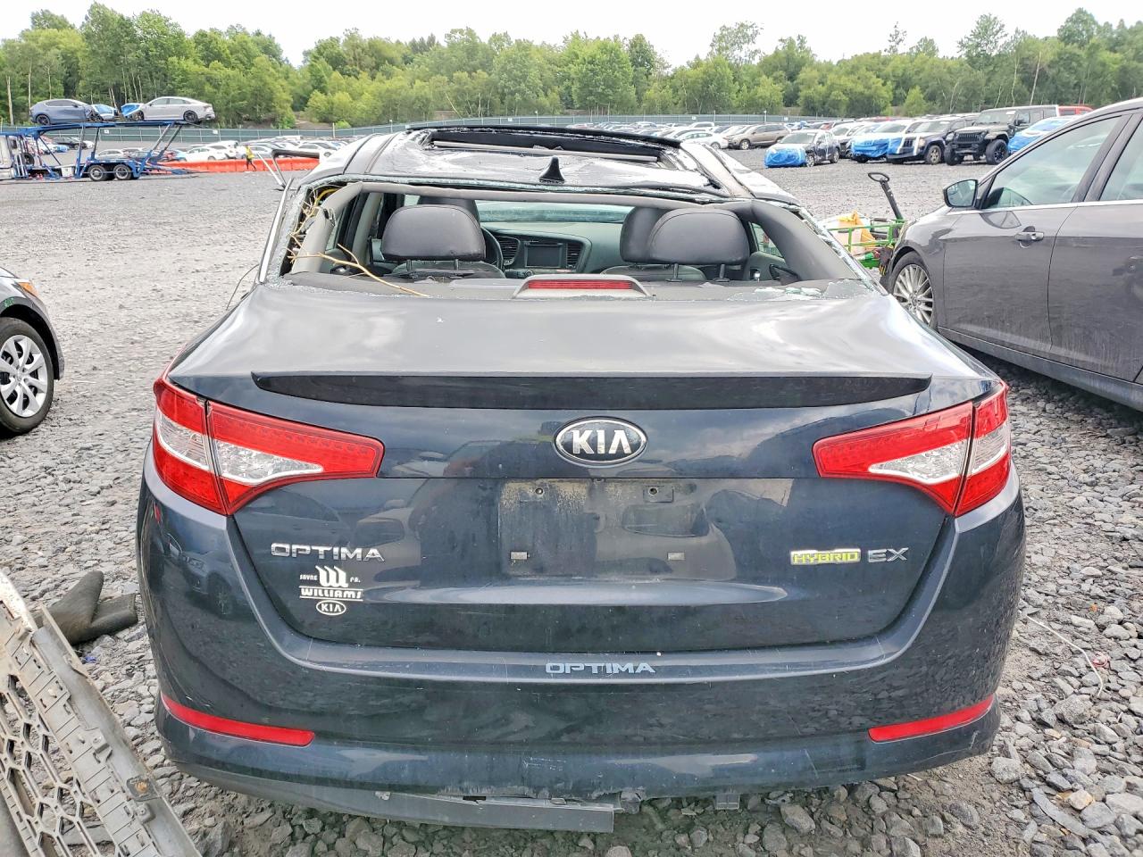 2013 Kia Optima Hybrid Черный vin: KNAGM4AD6D5048846