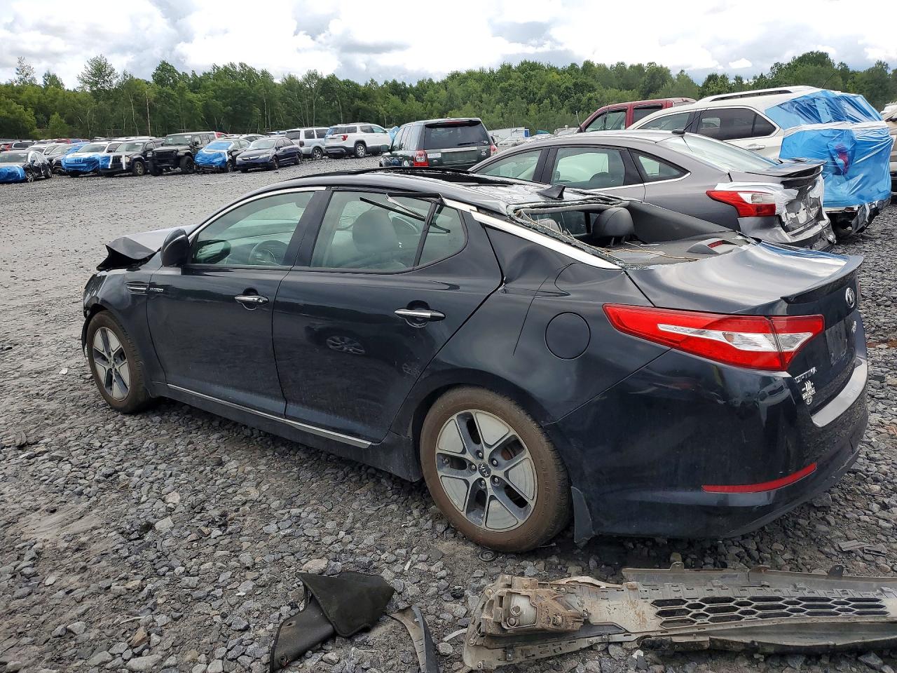 2013 Kia Optima Hybrid Черный vin: KNAGM4AD6D5048846