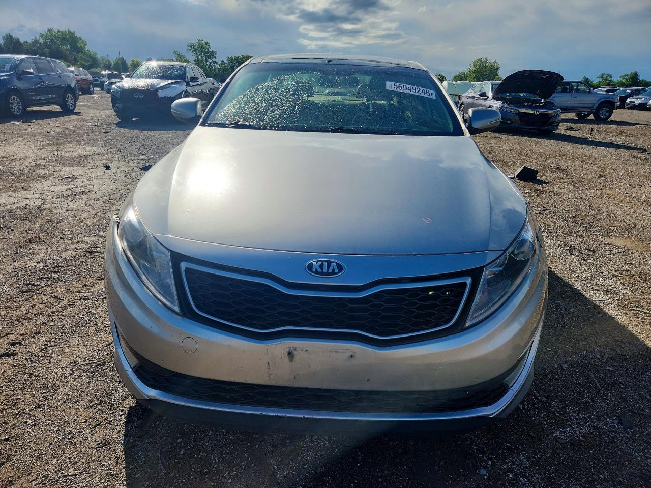 2013 Kia Optima Hybrid Серебряный vin: KNAGM4AD6D5054498
