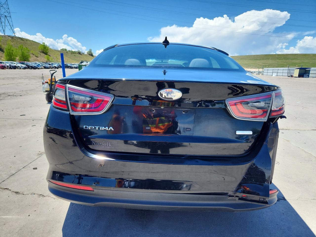 2014 Kia Optima Hybrid Черный vin: KNAGM4AD6E5069861
