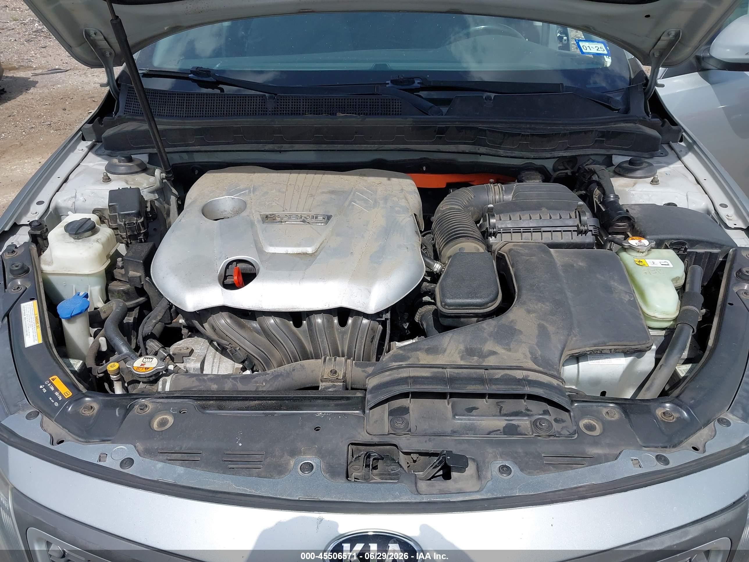 2015 Kia Optima Hybrid   Silver vin: KNAGM4AD6F5085804