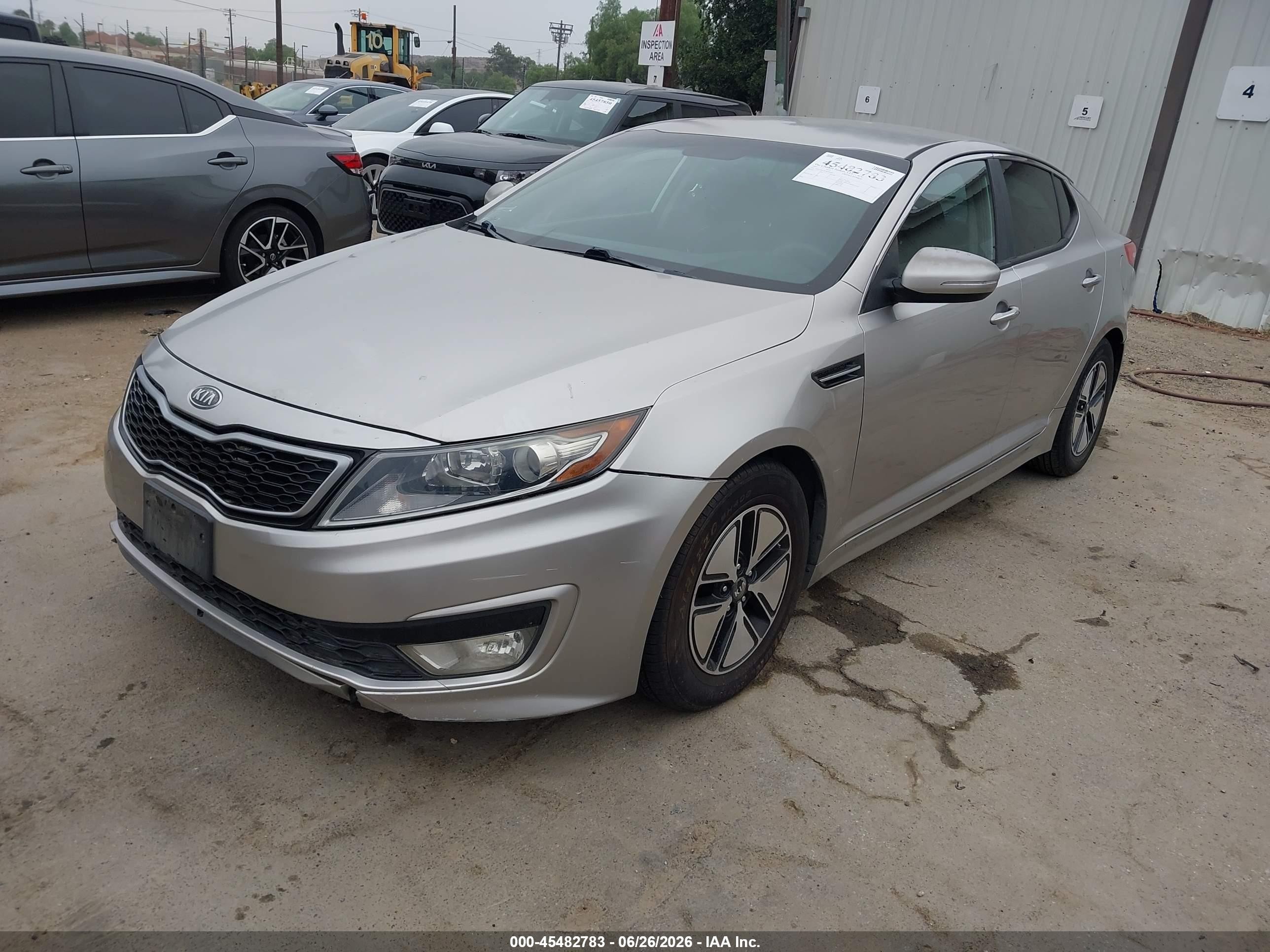 2011 Kia Optima Hybrid Ex Silver vin: KNAGM4AD7B5004965