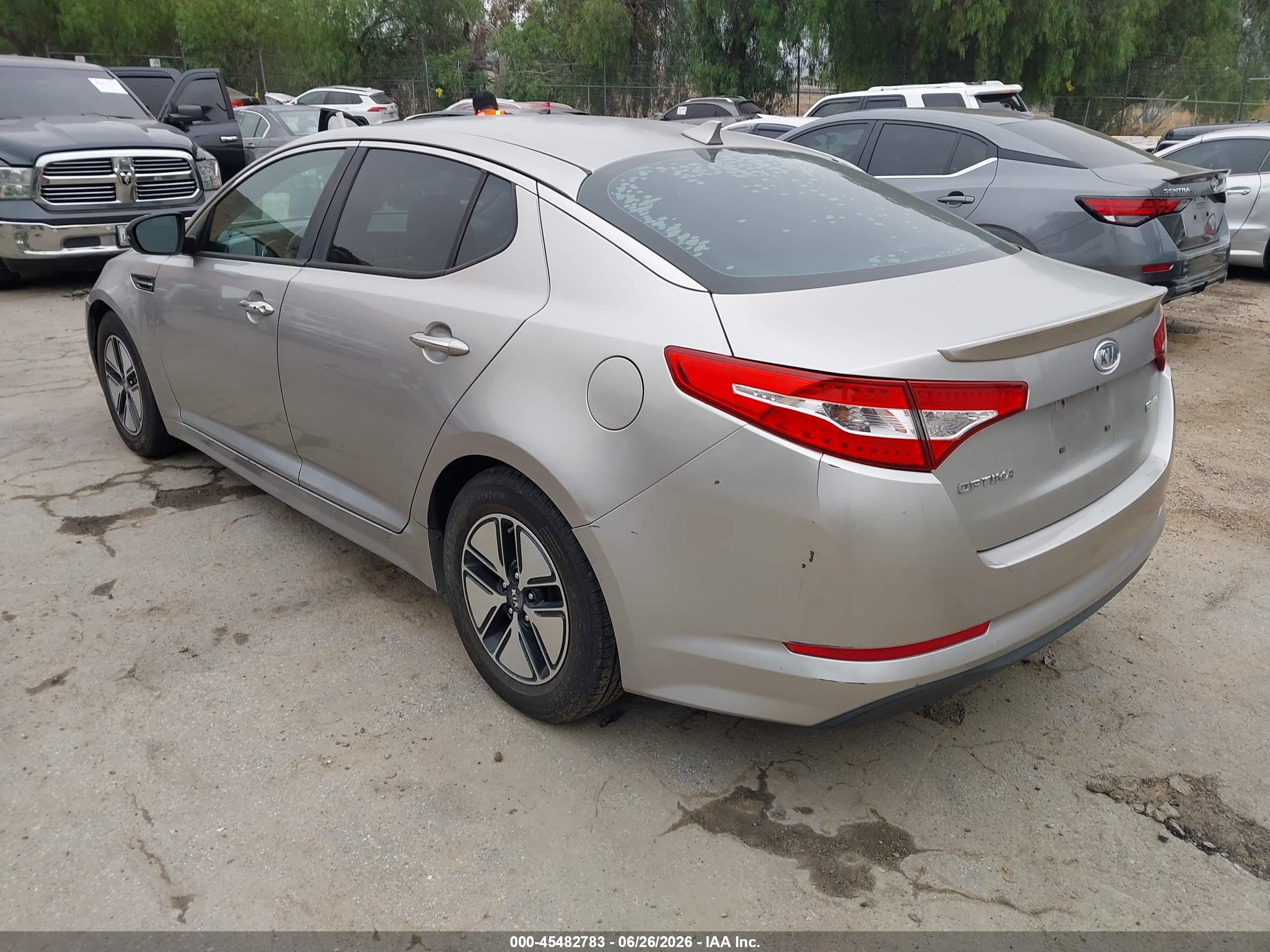 2011 Kia Optima Hybrid Ex Silver vin: KNAGM4AD7B5004965