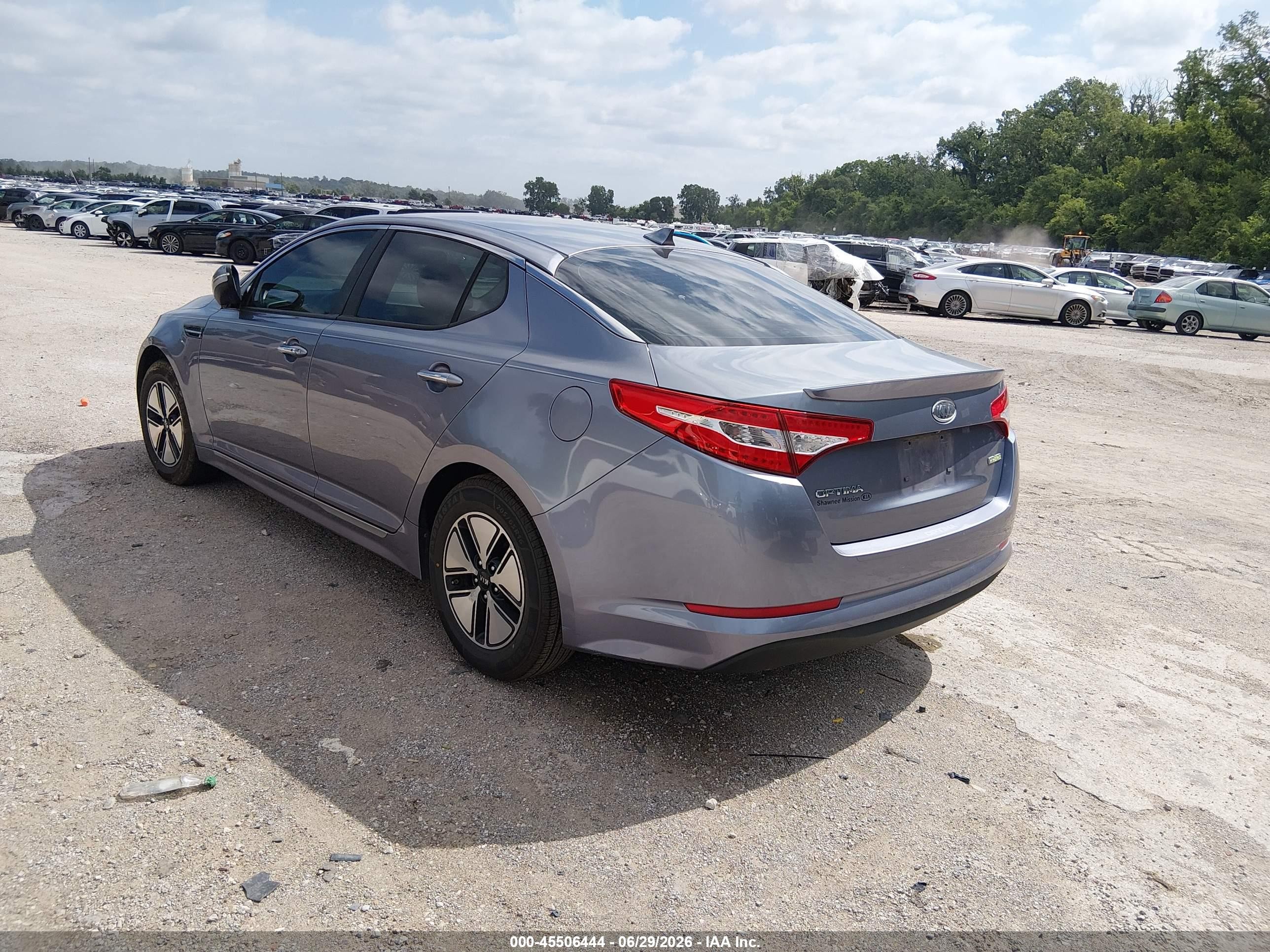 2012 Kia Optima Hybrid Ex Gray vin: KNAGM4AD7C5010766