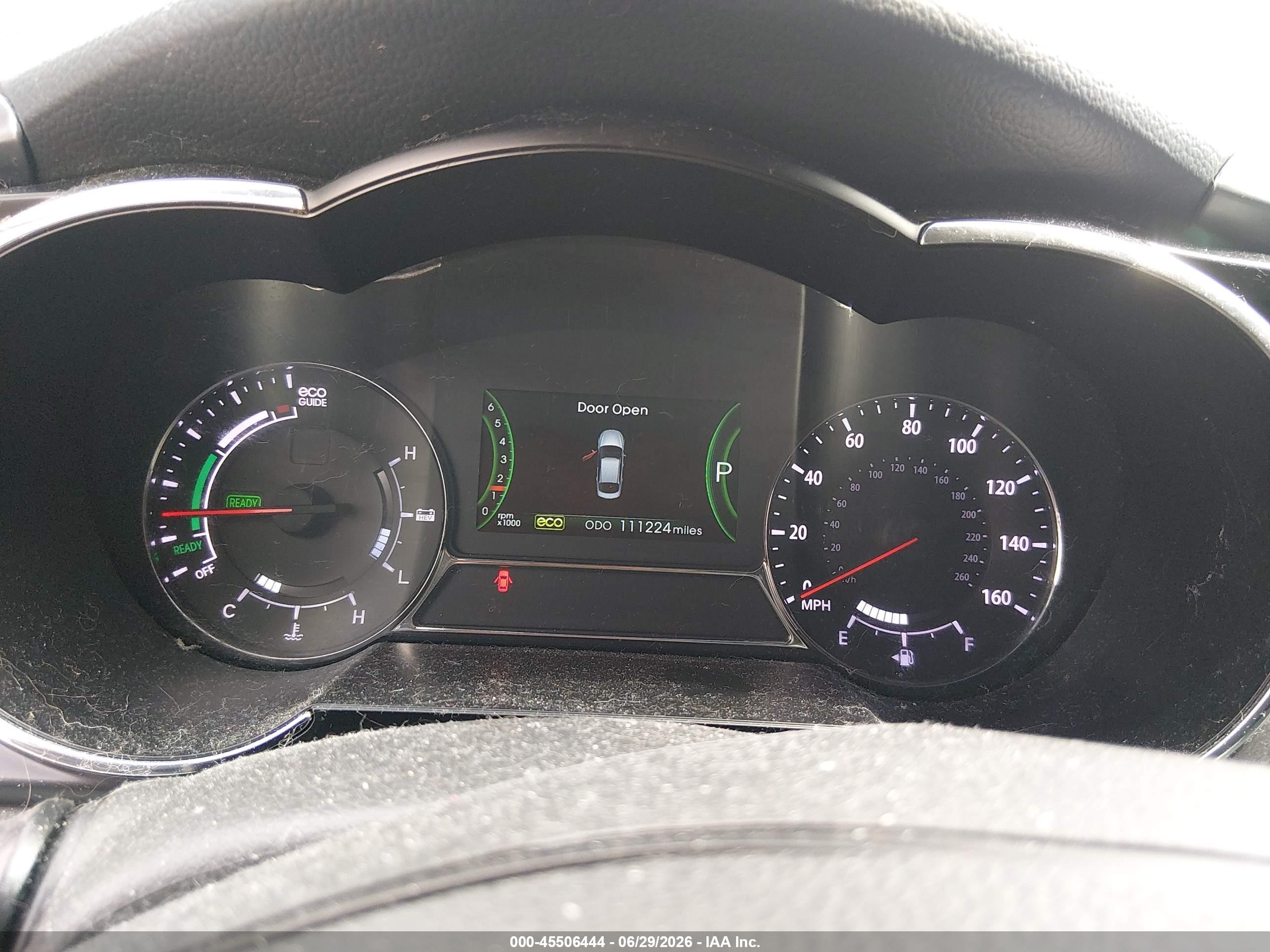 2012 Kia Optima Hybrid Ex Gray vin: KNAGM4AD7C5010766