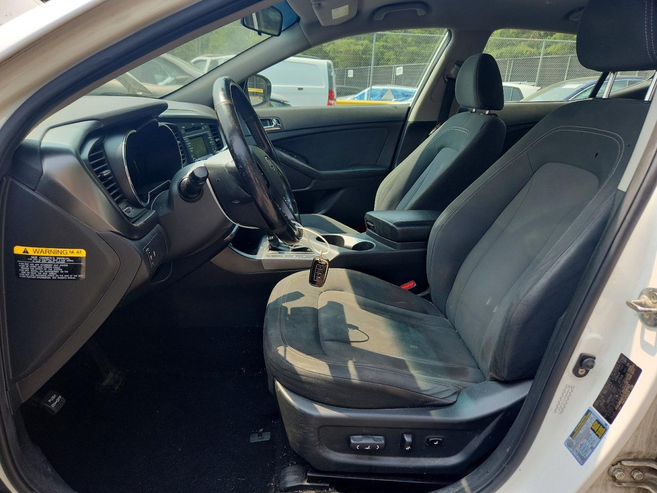 2012 Kia Optima Hybrid White vin: KNAGM4AD7C5018043