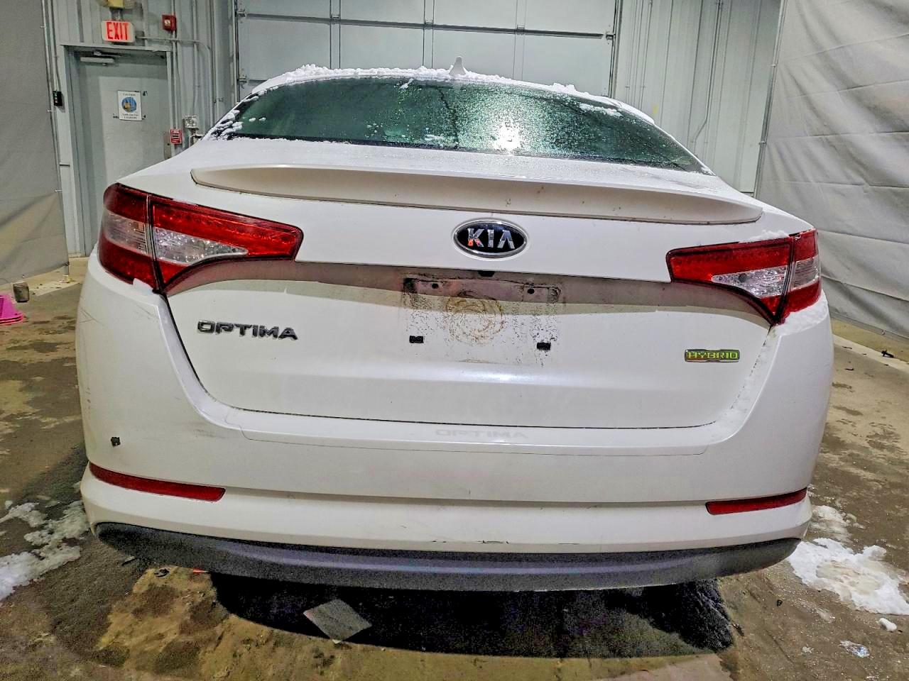 2012 Kia Optima Hybrid Lx Белый vin: KNAGM4AD7C5020195