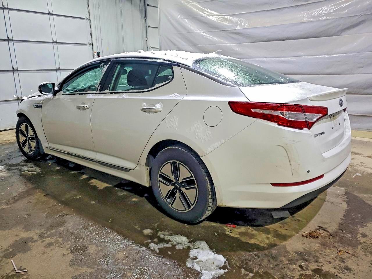 2012 Kia Optima Hybrid Lx Белый vin: KNAGM4AD7C5020195