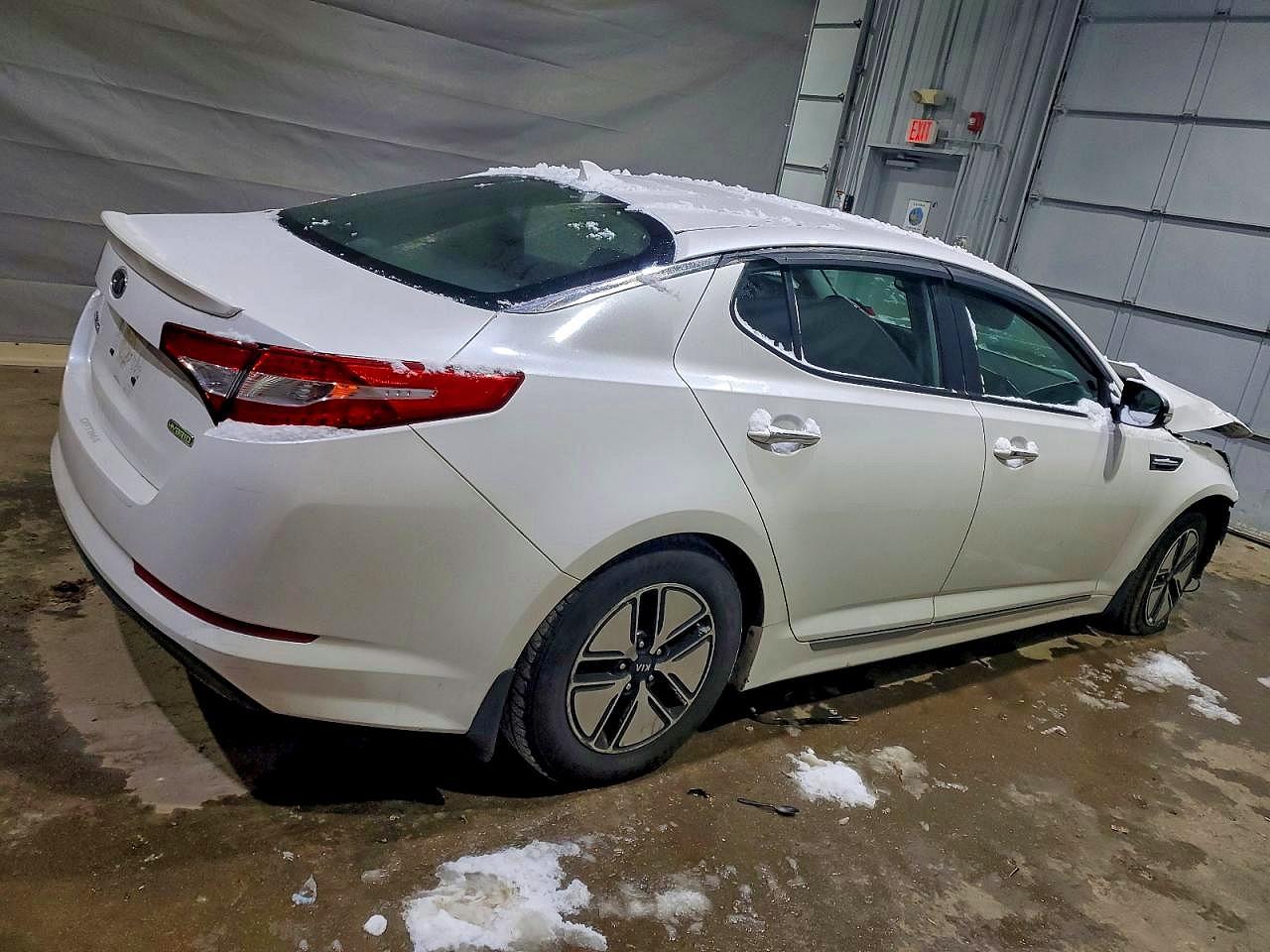 2012 Kia Optima Hybrid Lx Белый vin: KNAGM4AD7C5020195