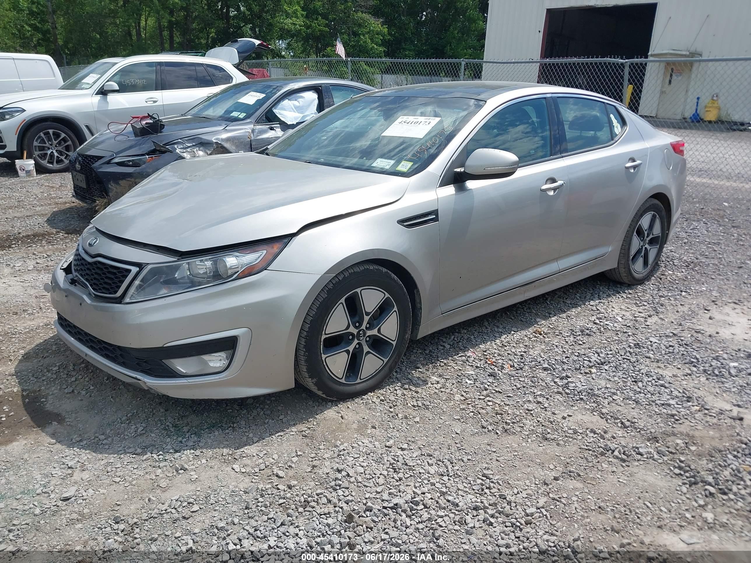 2012 Kia Optima Hybrid Ex Silver vin: KNAGM4AD7C5020908