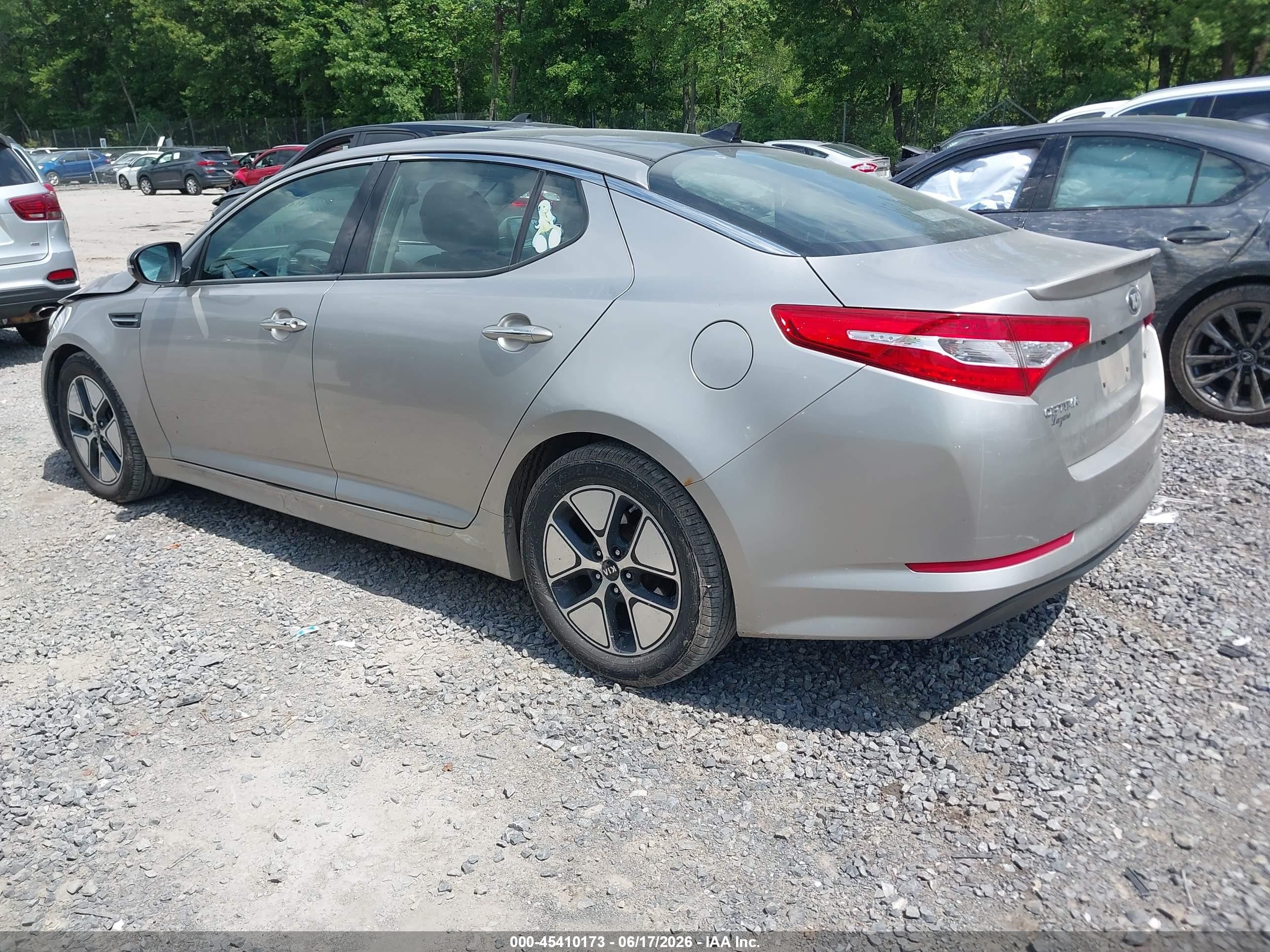 2012 Kia Optima Hybrid Ex Silver vin: KNAGM4AD7C5020908