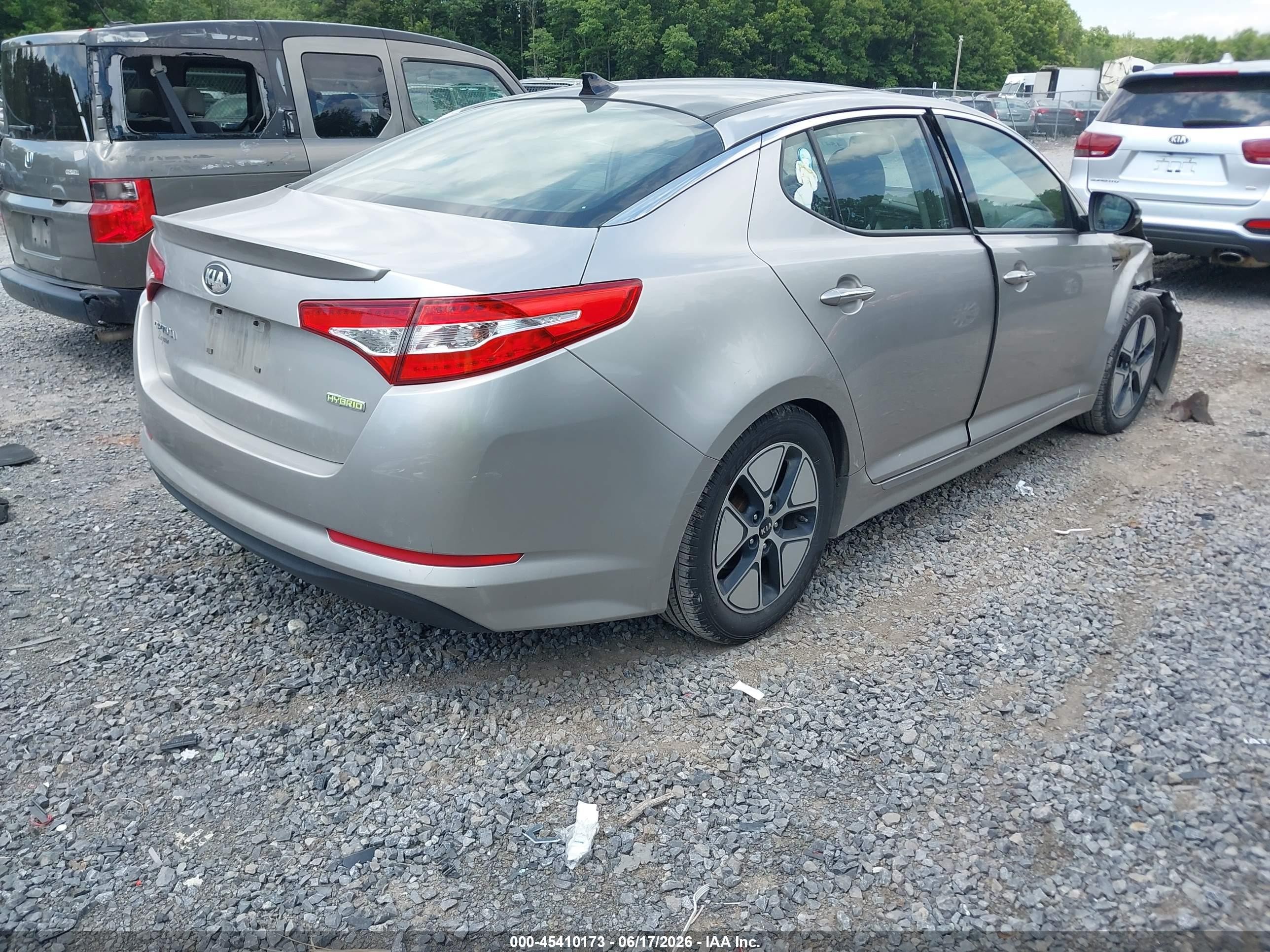 2012 Kia Optima Hybrid Ex Silver vin: KNAGM4AD7C5020908