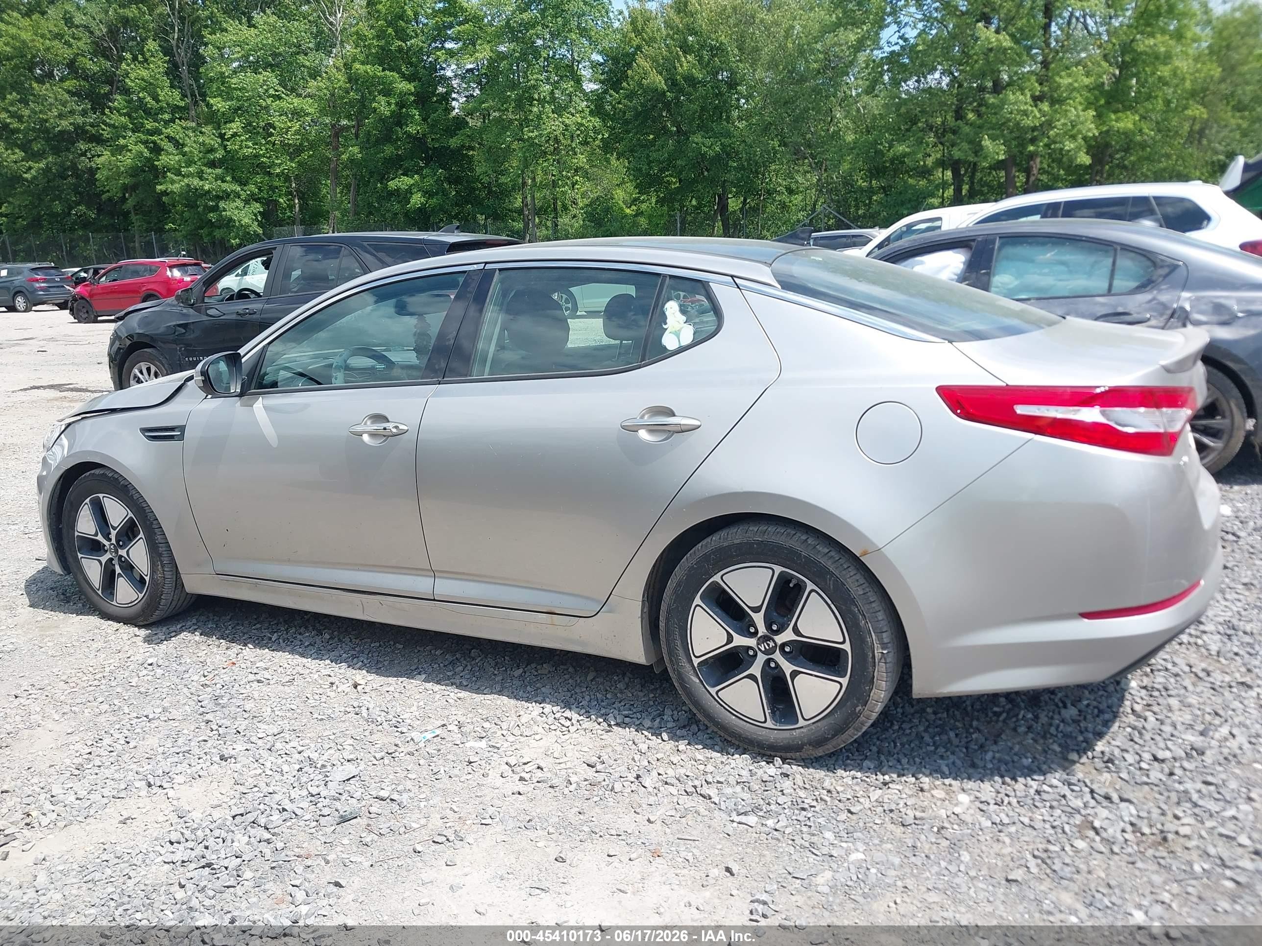 2012 Kia Optima Hybrid Ex Silver vin: KNAGM4AD7C5020908