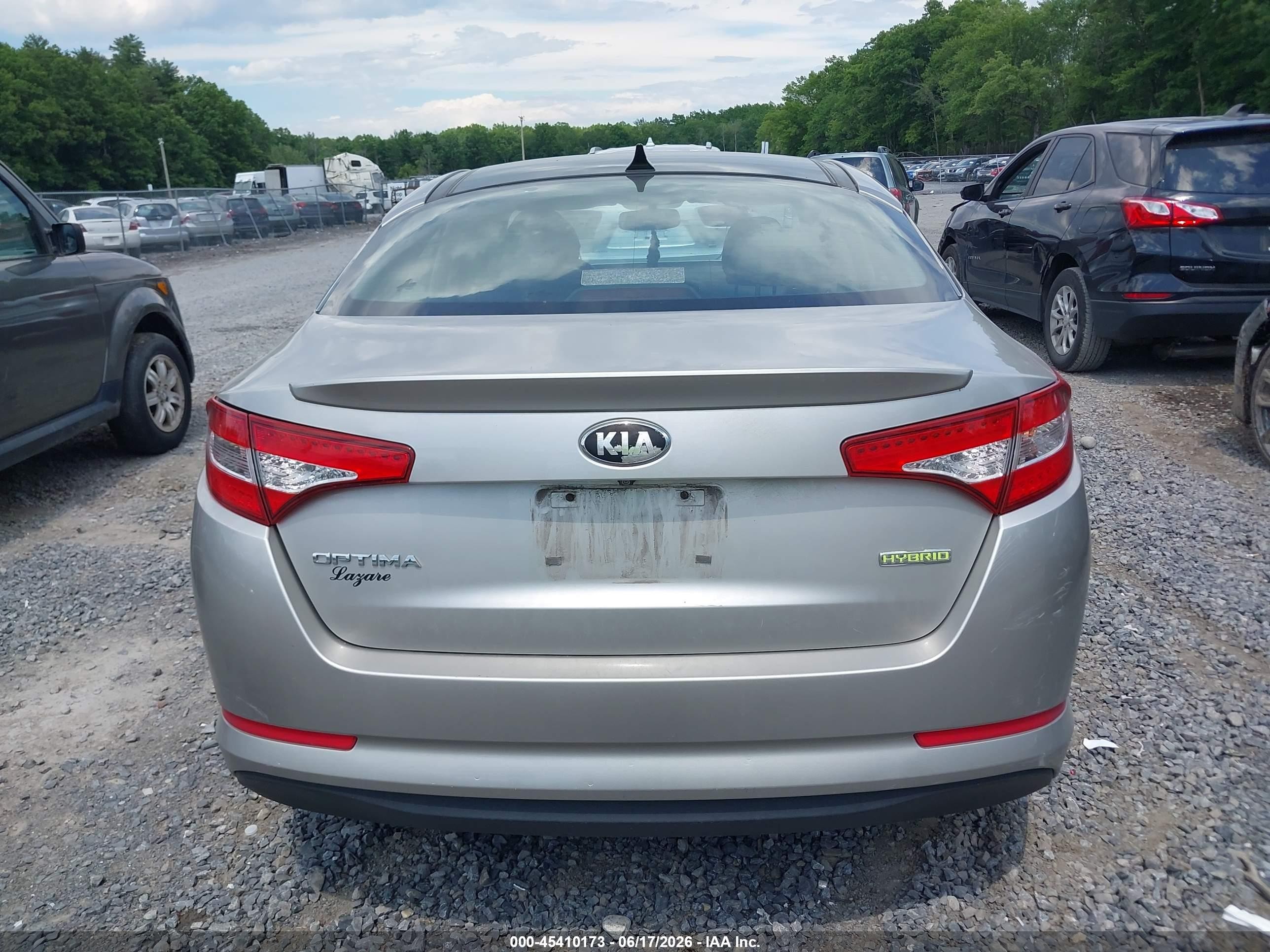 2012 Kia Optima Hybrid Ex Silver vin: KNAGM4AD7C5020908
