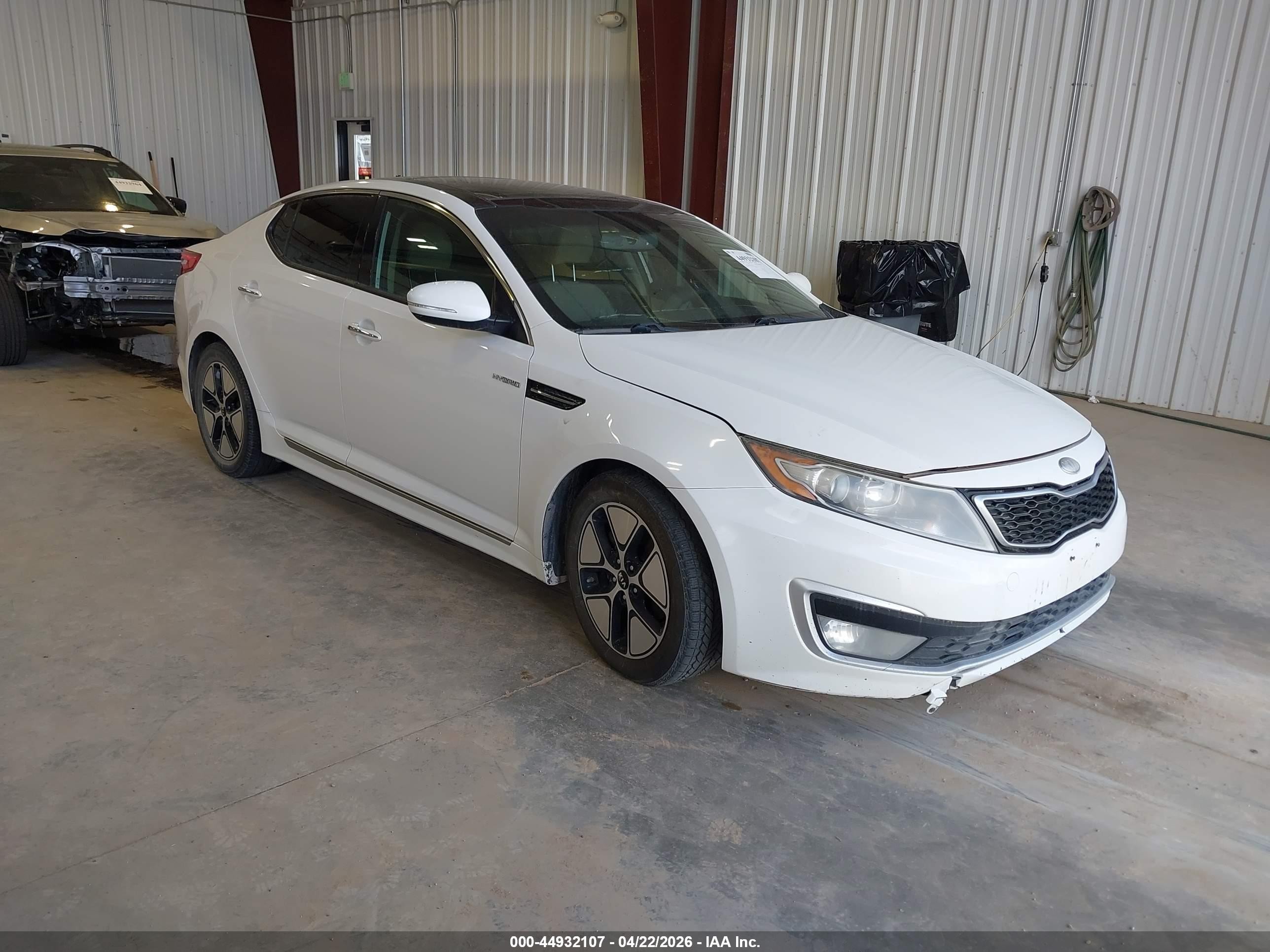 2013 Kia Optima Hybrid Ex Белый vin: KNAGM4AD7D5042313
