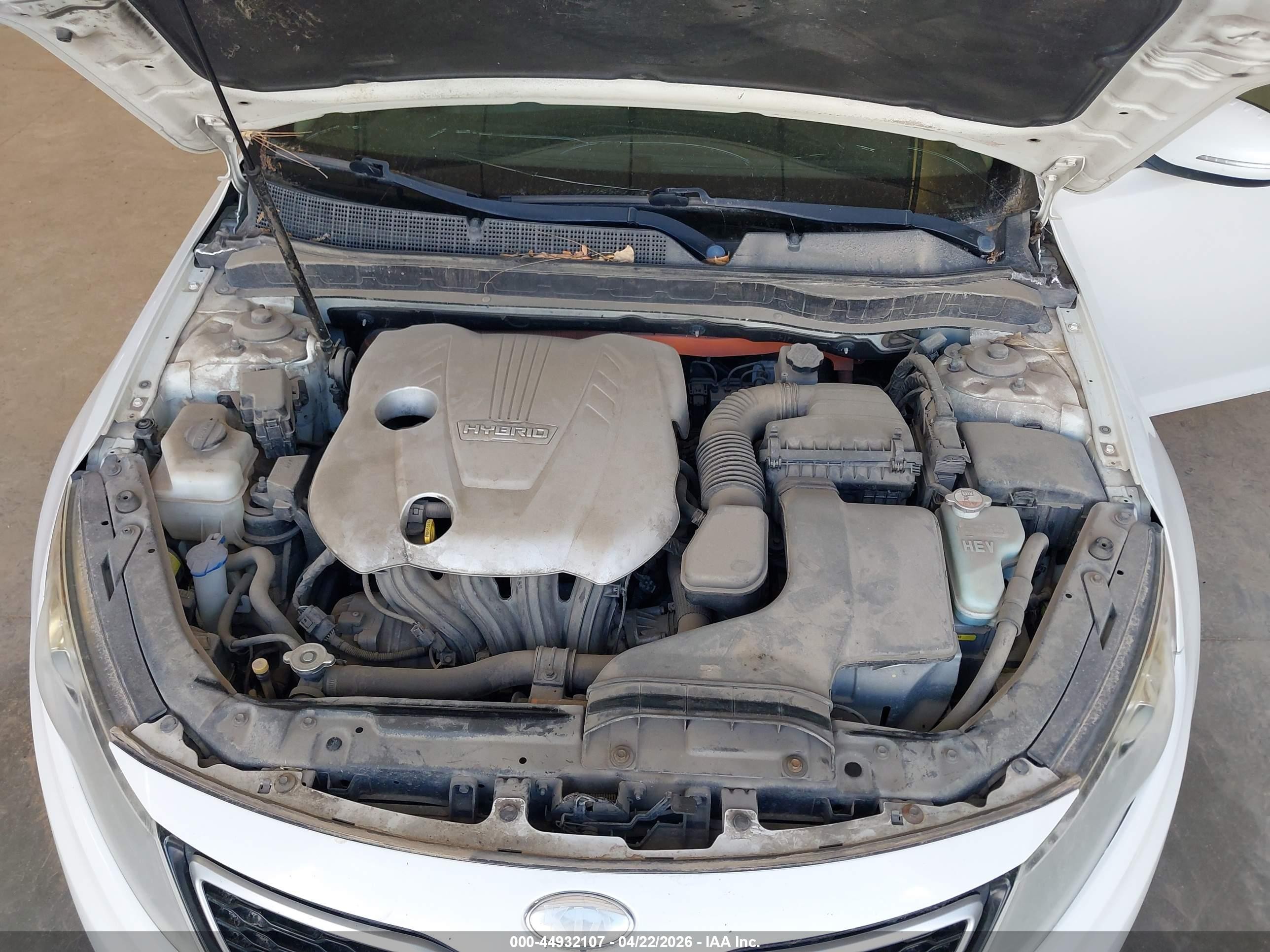 2013 Kia Optima Hybrid Ex Белый vin: KNAGM4AD7D5042313