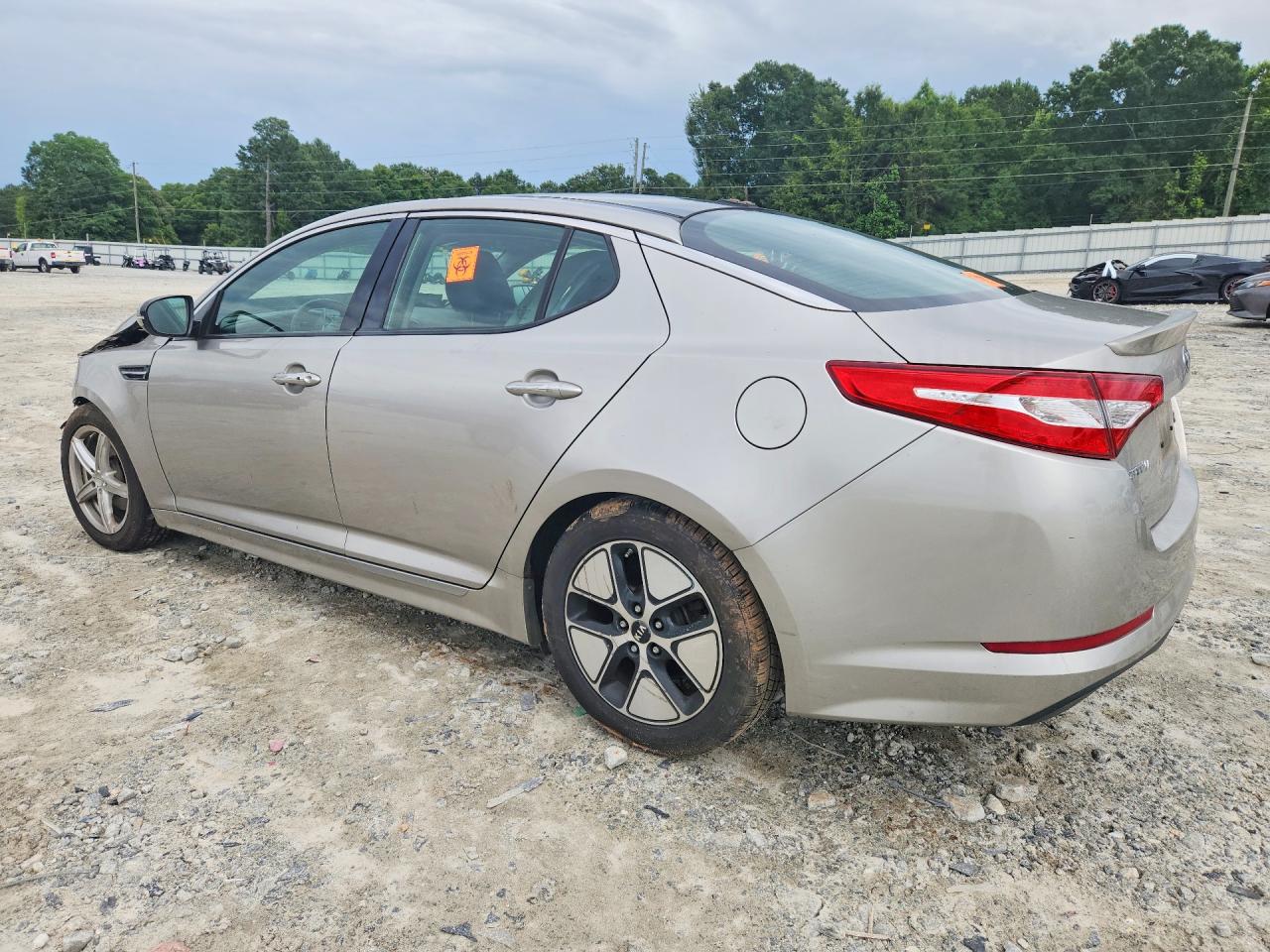2013 Kia Optima Hybrid Silver vin: KNAGM4AD7D5045227