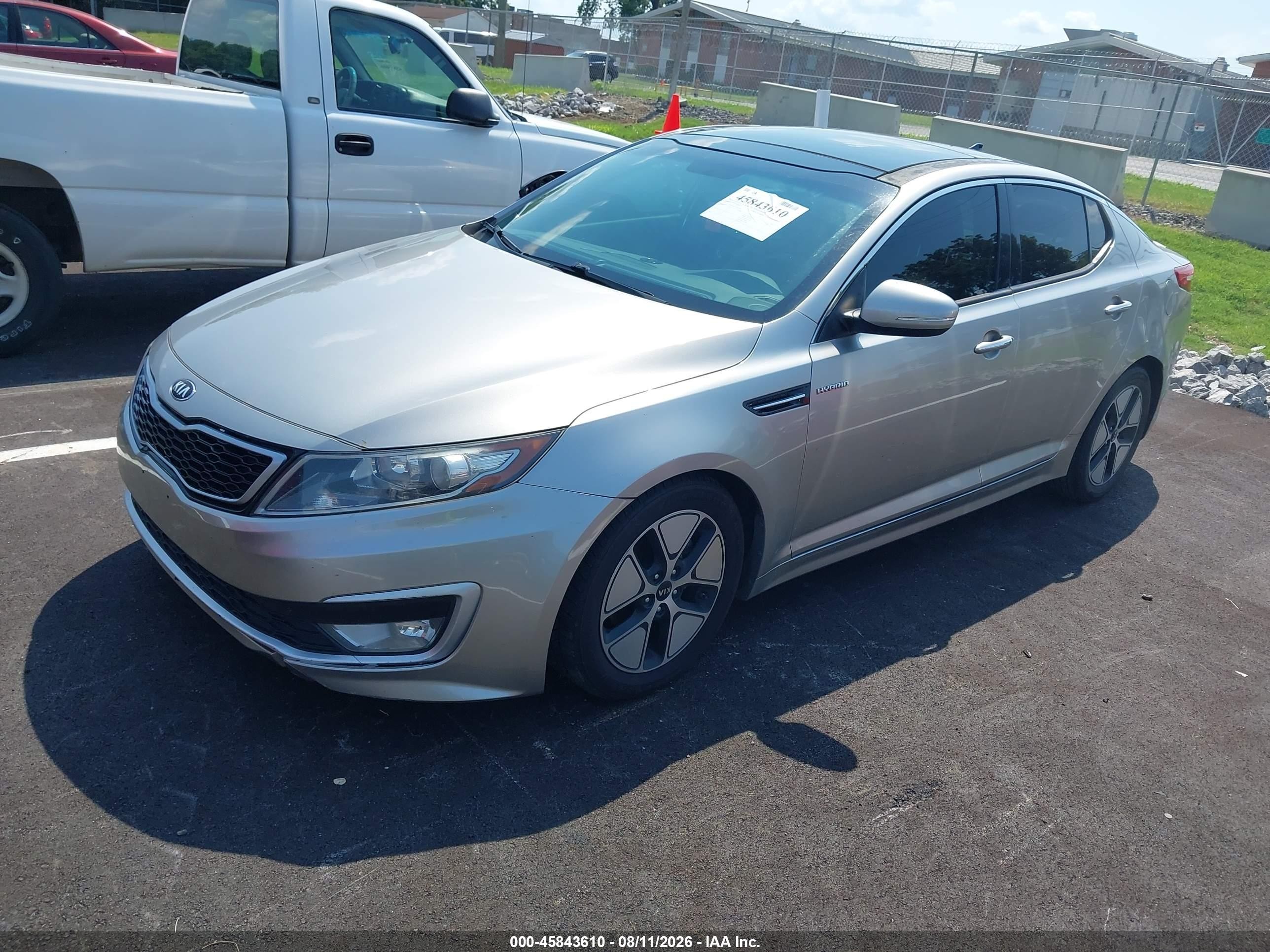 2013 Kia Optima Hybrid Ex Silver vin: KNAGM4AD7D5061590