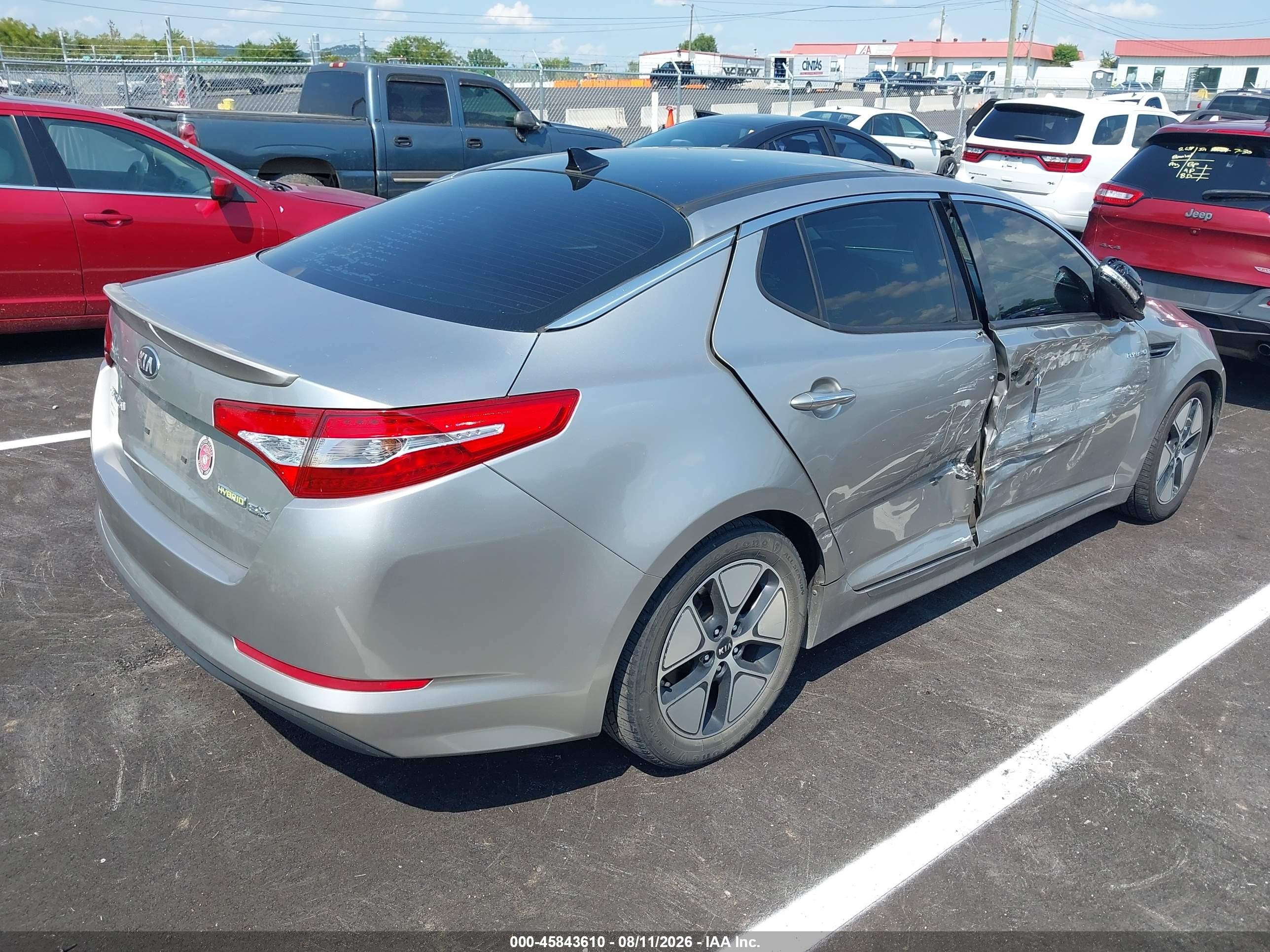 2013 Kia Optima Hybrid Ex Silver vin: KNAGM4AD7D5061590