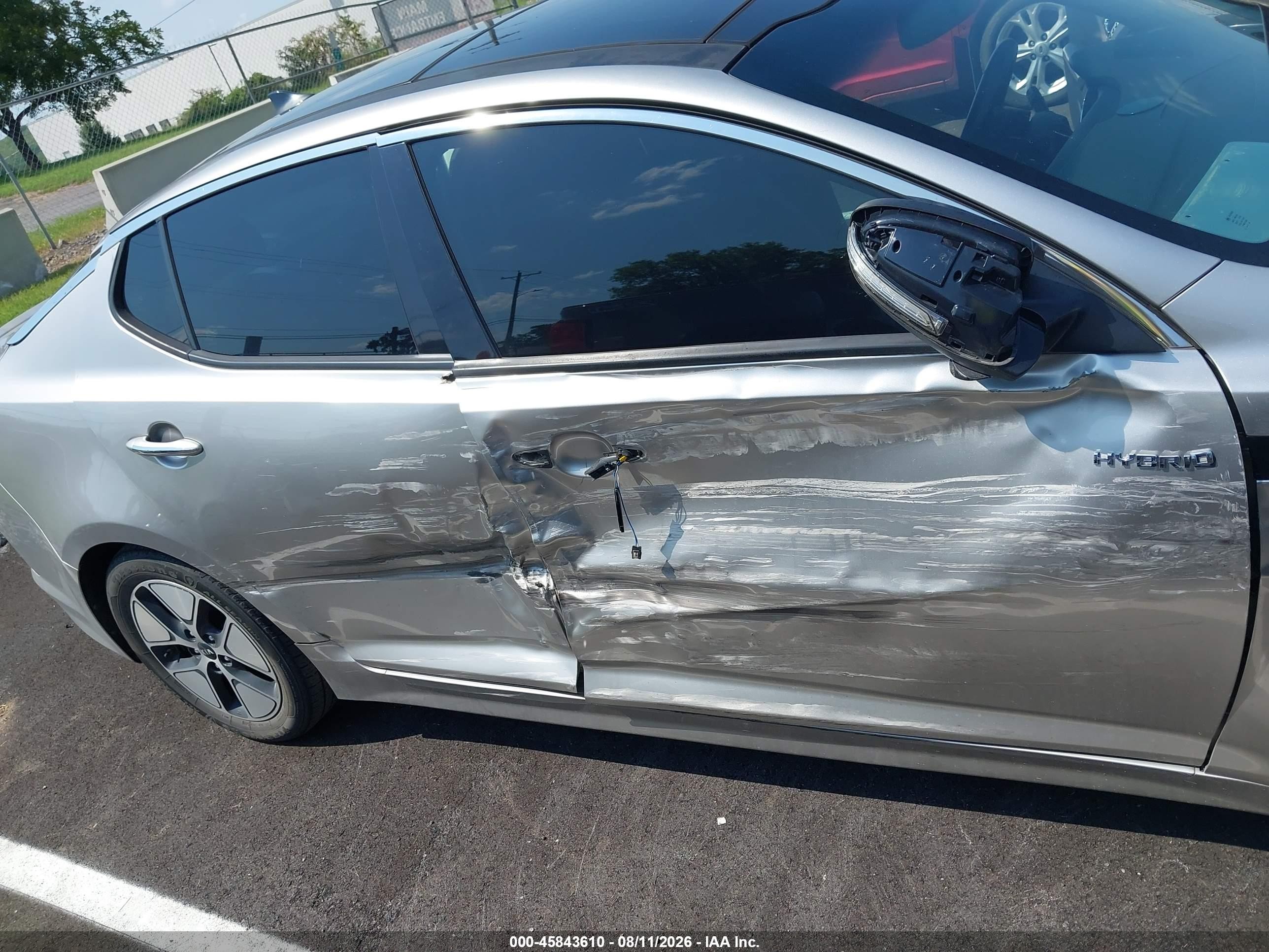 2013 Kia Optima Hybrid Ex Silver vin: KNAGM4AD7D5061590