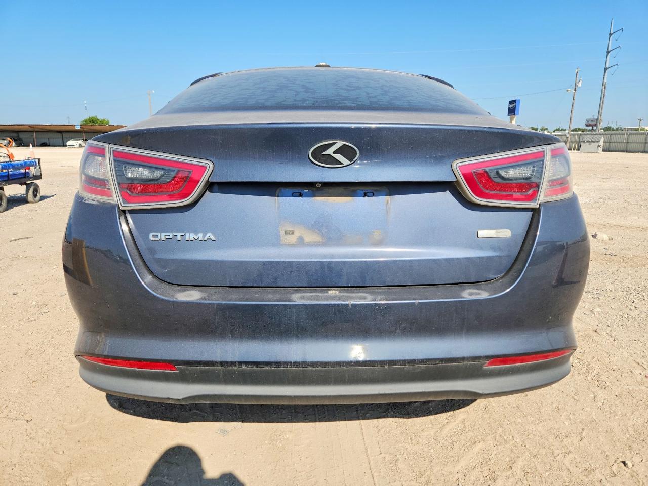 2014 Kia Optima Hybrid Gray vin: KNAGM4AD7E5075409