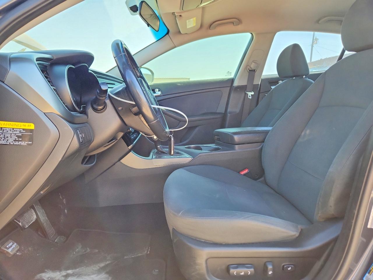2014 Kia Optima Hybrid Gray vin: KNAGM4AD7E5075409