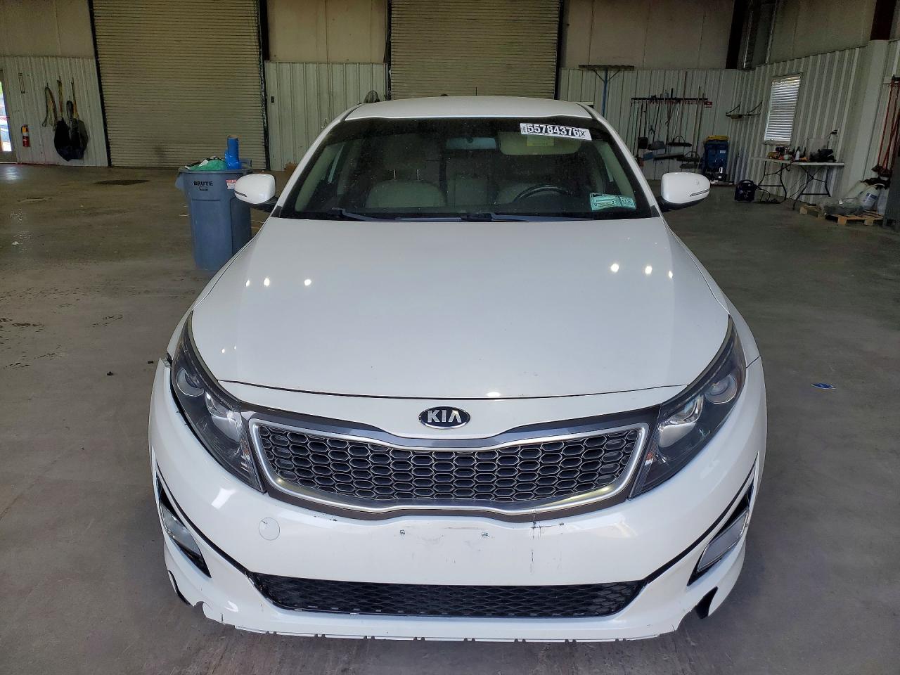 2015 Kia Optima Hybrid Base White vin: KNAGM4AD7F5086119