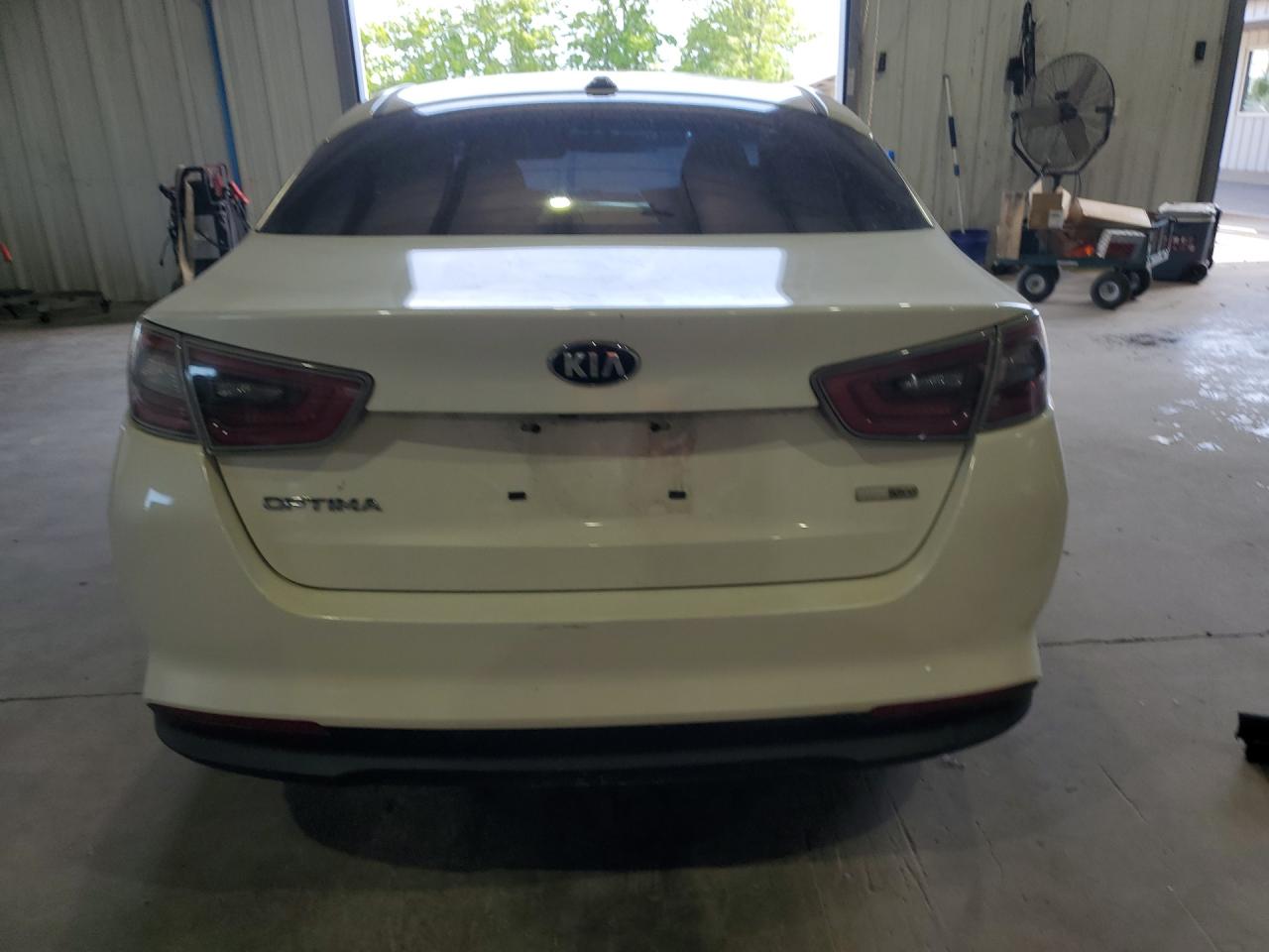 2015 Kia Optima Hybrid Base White vin: KNAGM4AD7F5086119 Damage: Rear Bumper, Heavy Scratch, 1 To 2 Inches