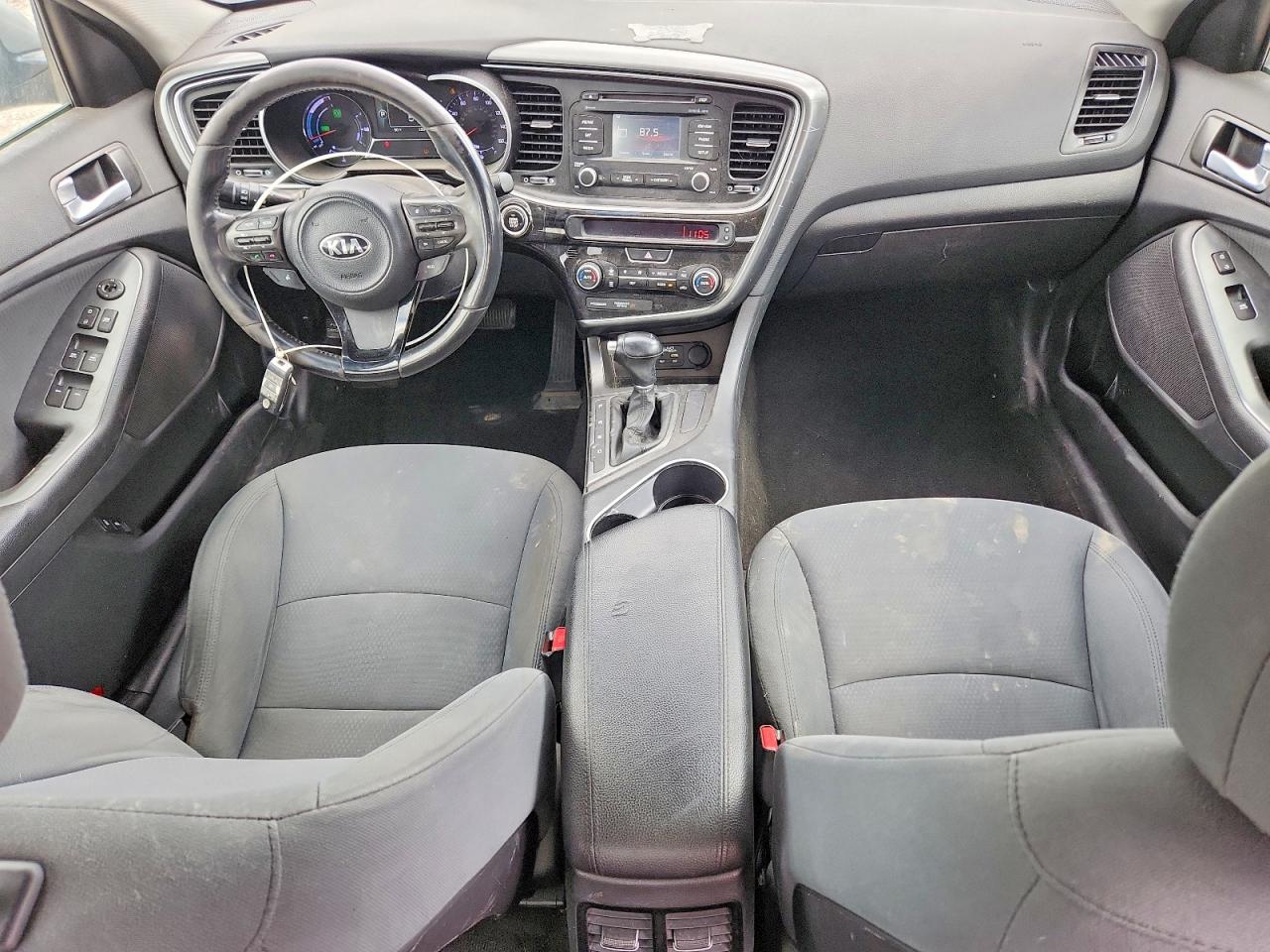 2015 Kia Optima Hybrid Gray vin: KNAGM4AD7F5086248
