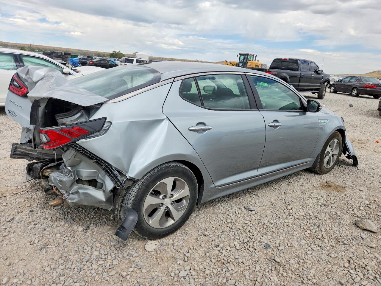 2015 Kia Optima Hybrid Gray vin: KNAGM4AD7F5086248