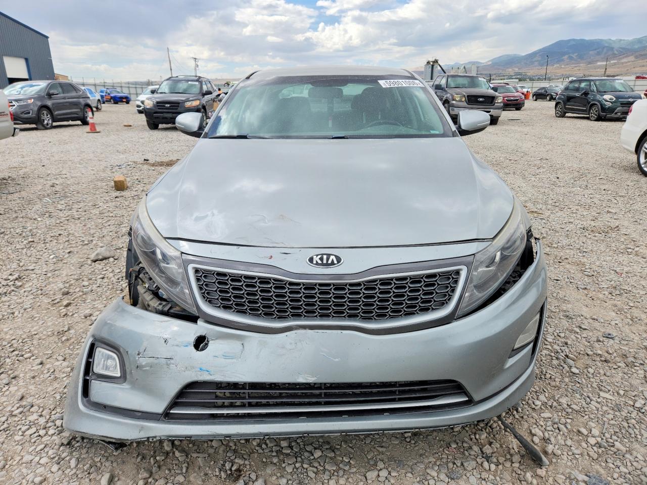 2015 Kia Optima Hybrid Gray vin: KNAGM4AD7F5086248