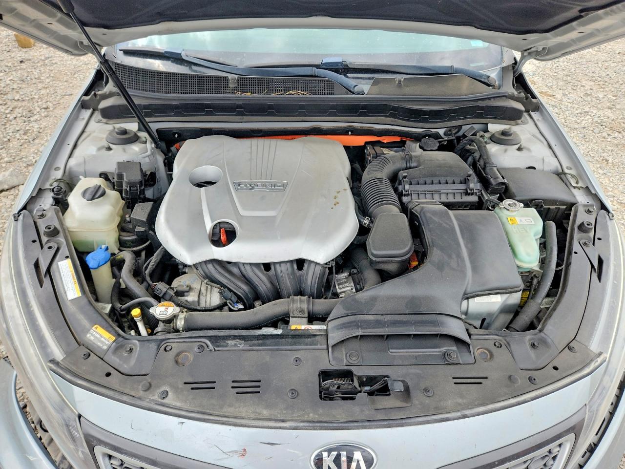 2015 Kia Optima Hybrid Gray vin: KNAGM4AD7F5086248