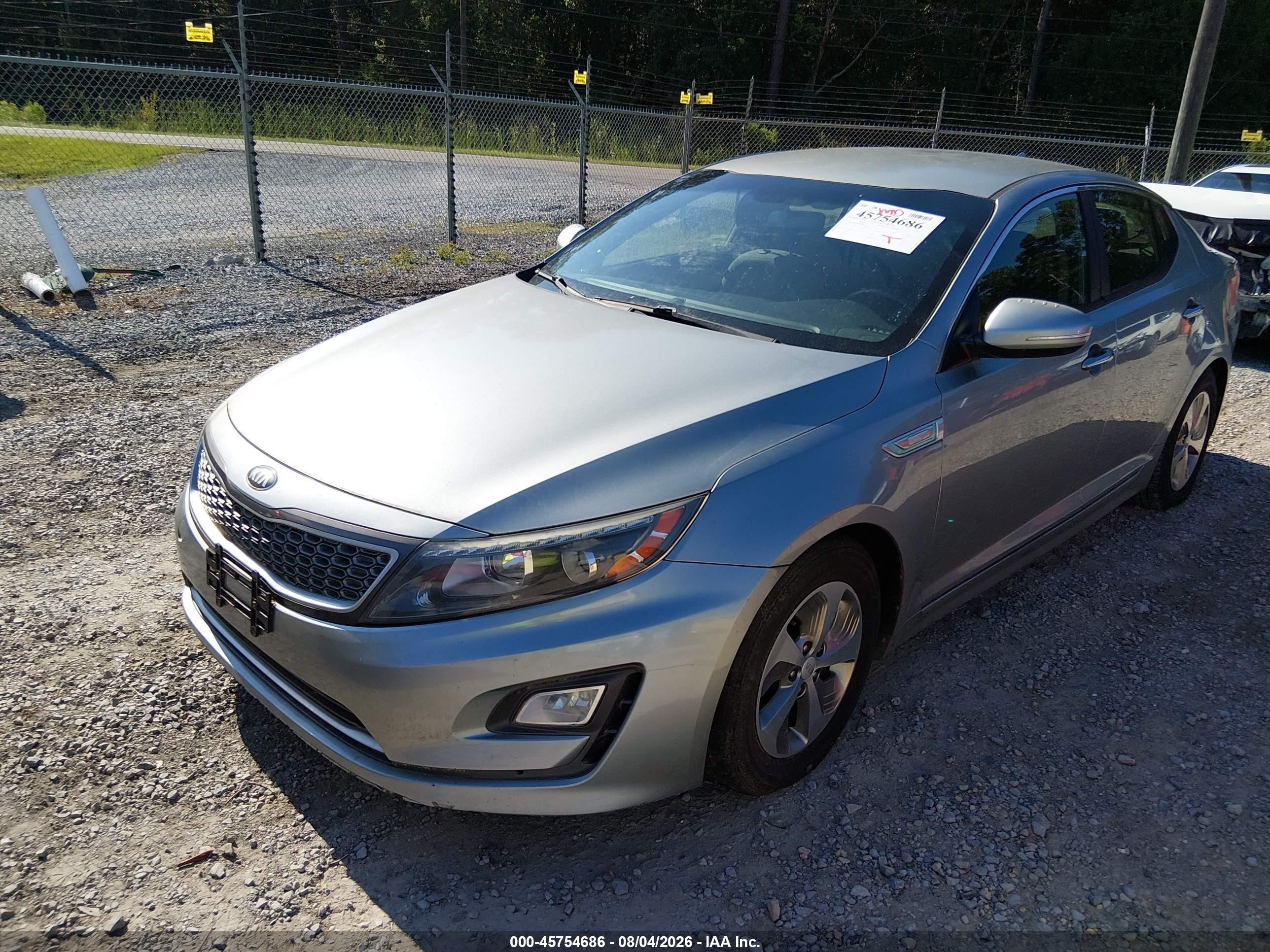 2015 Kia Optima Hybrid   Silver vin: KNAGM4AD7F5089358
