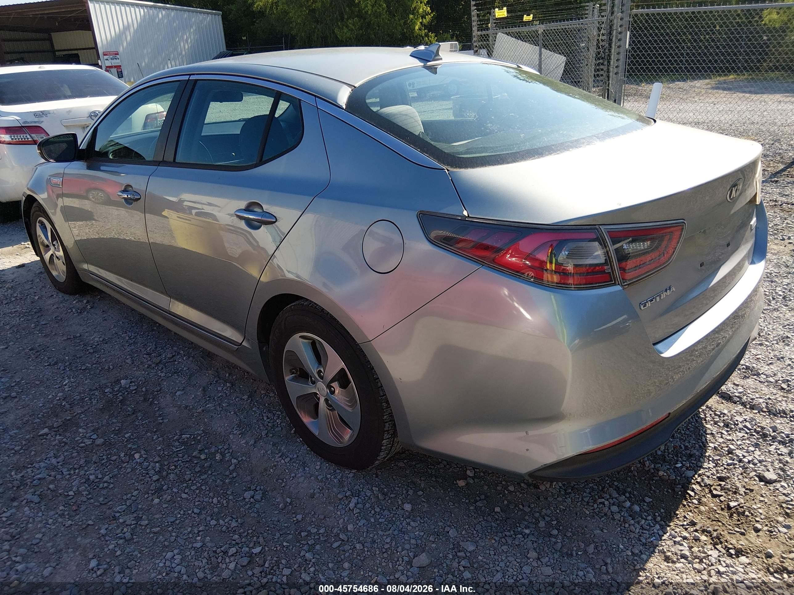 2015 Kia Optima Hybrid   Silver vin: KNAGM4AD7F5089358